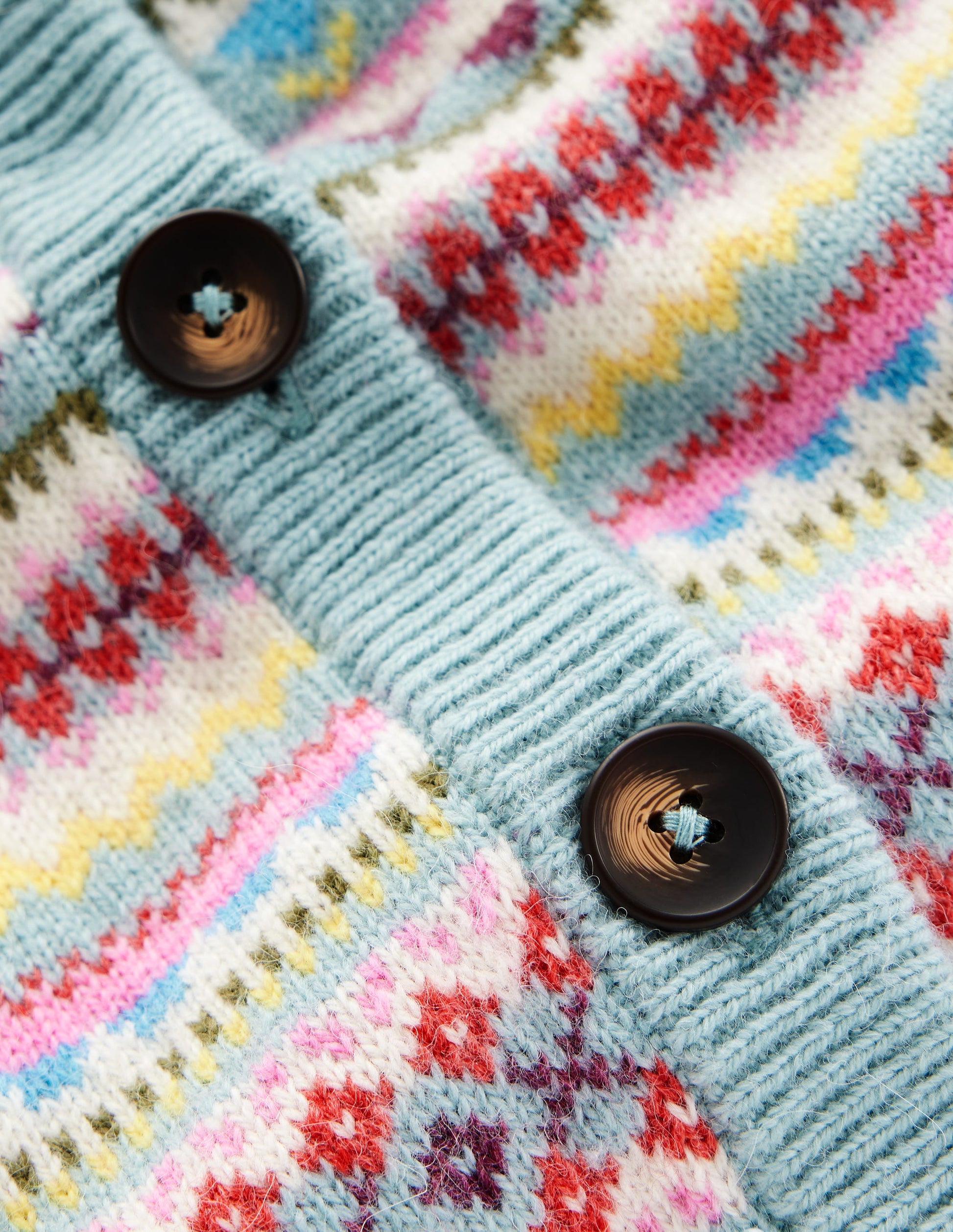 Edie Fair Isle Waistcoat-Blue, Heritage Fair Isle-9