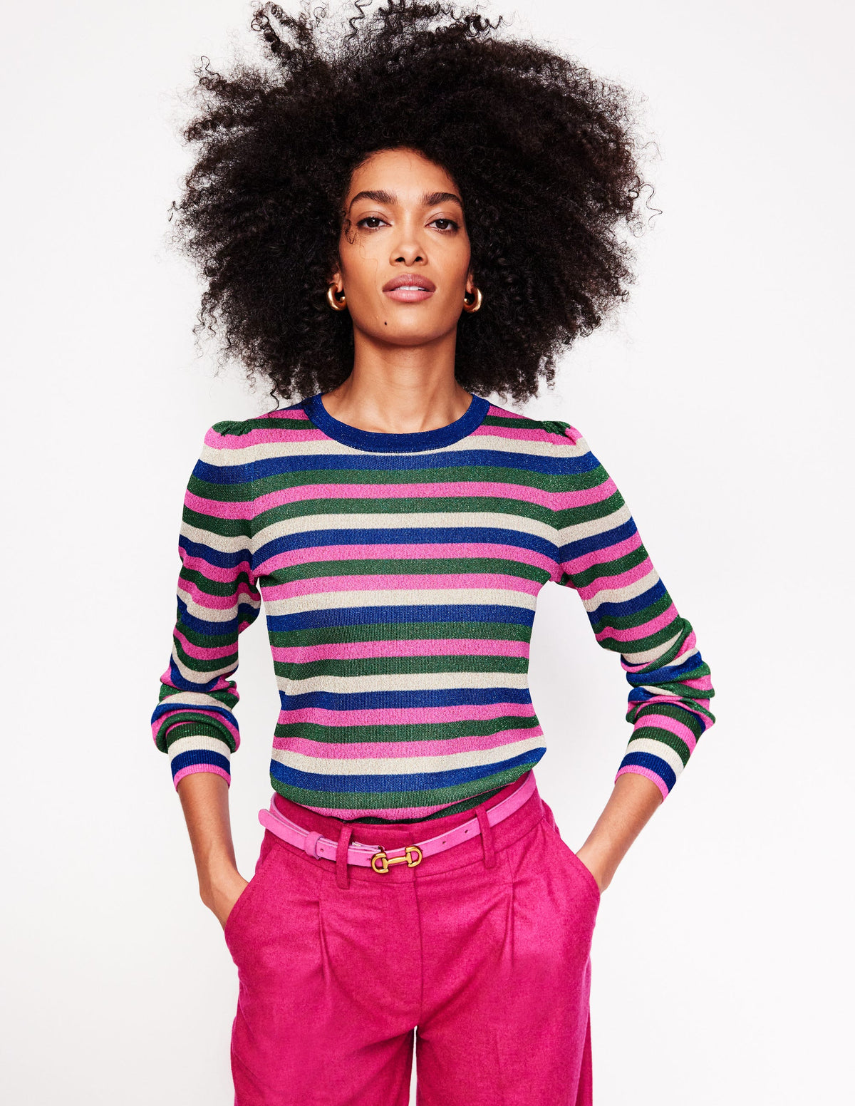 Party Stripe Jumper-Multi Stripe - Image 1