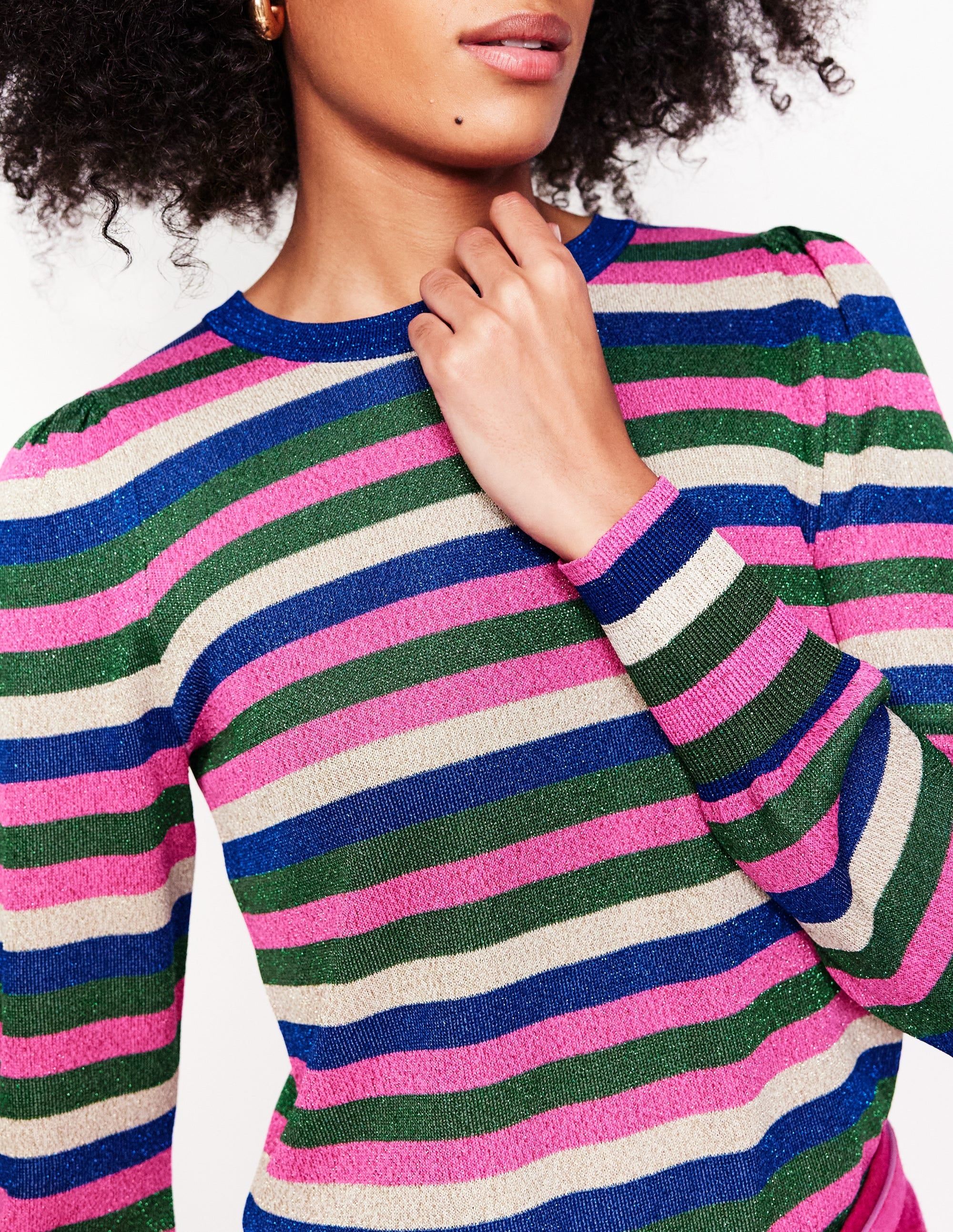 Party Stripe Jumper-Multi Stripe - Image 2