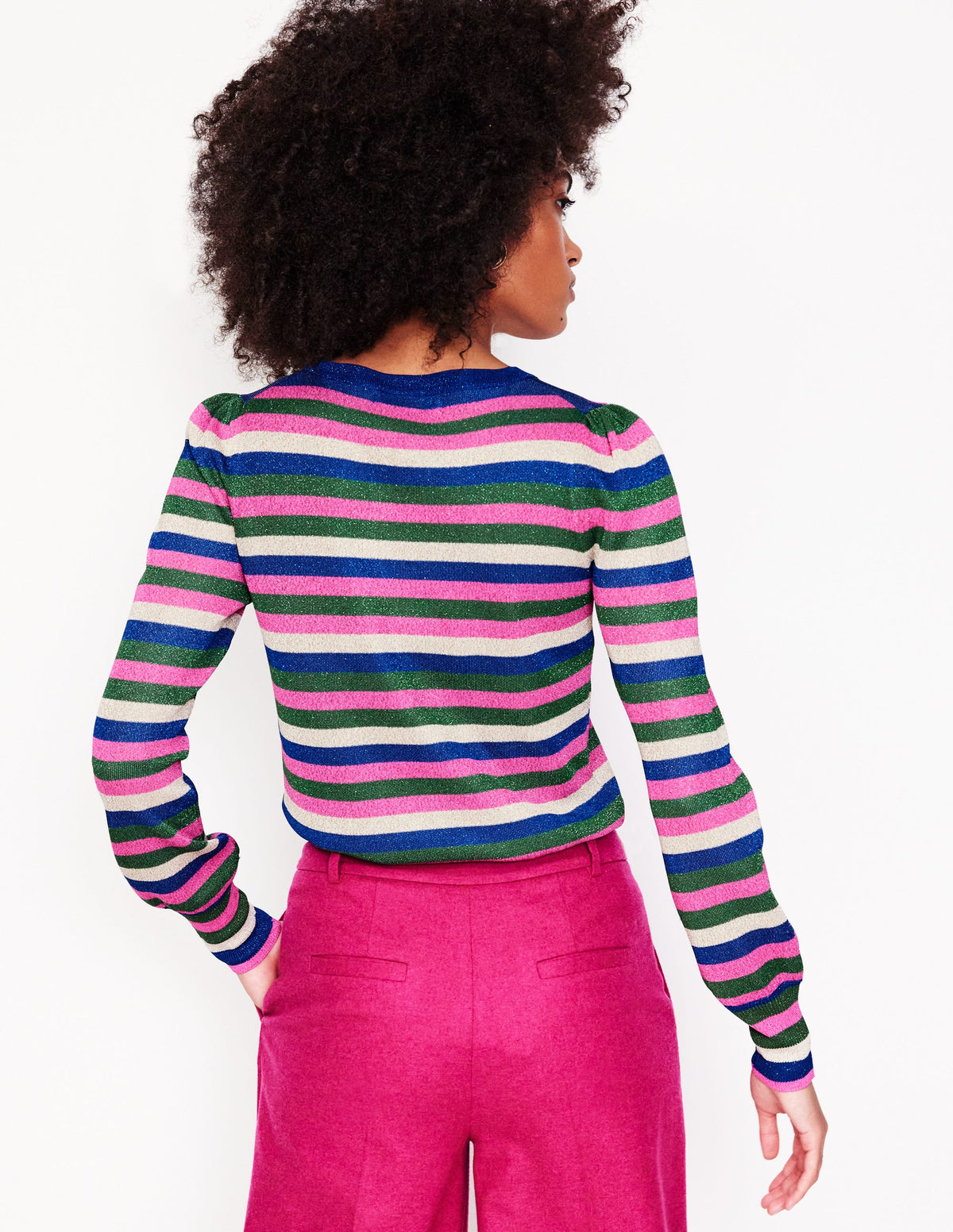 Party Stripe Jumper-Multi Stripe - Image 3