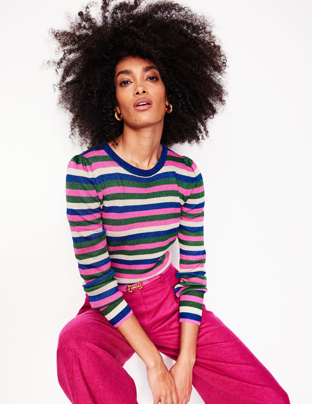 Party Stripe Jumper-Multi Stripe - Image 4