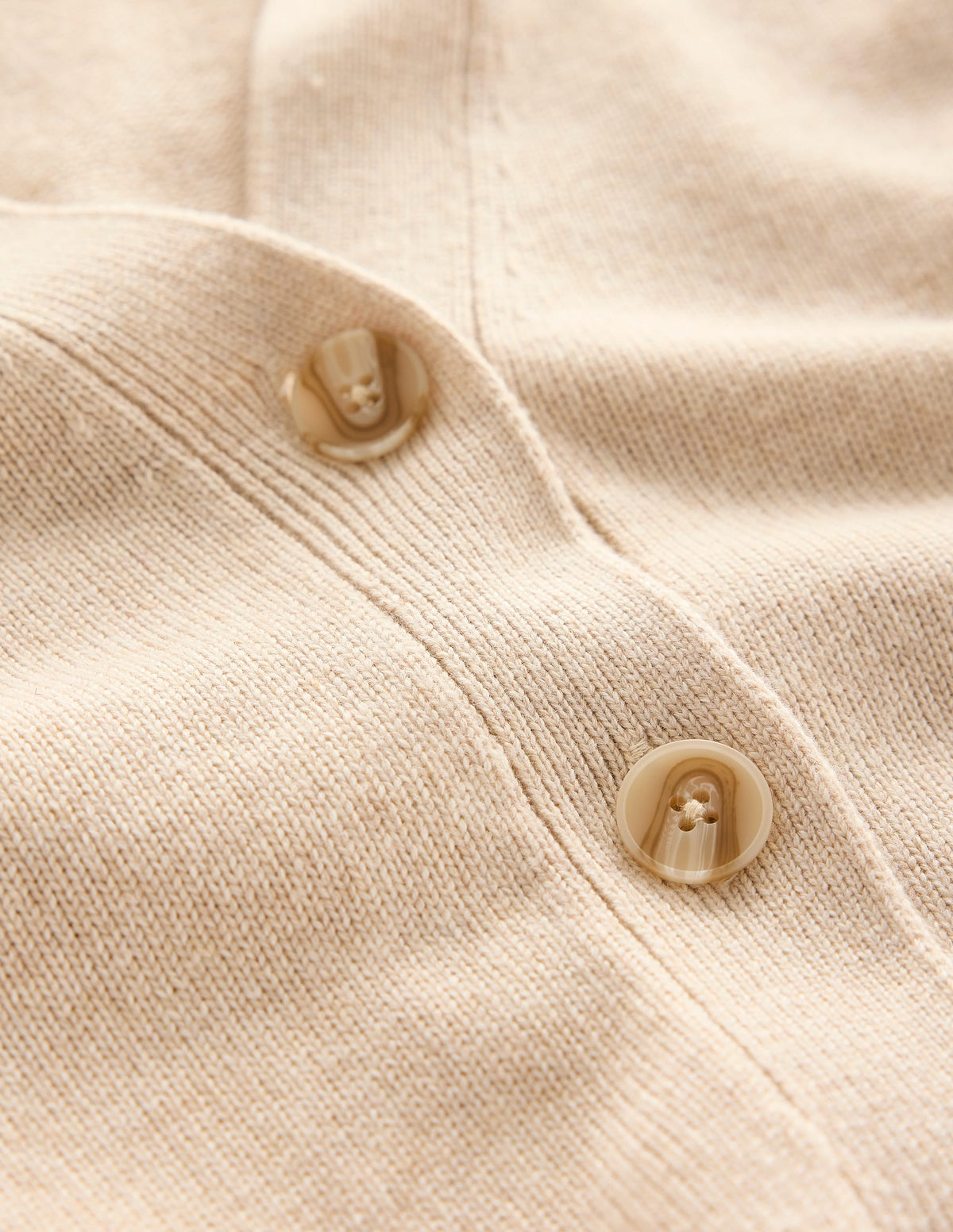 Zia Longline V-Neck Cardigan-Oatmeal Melange - Image 6