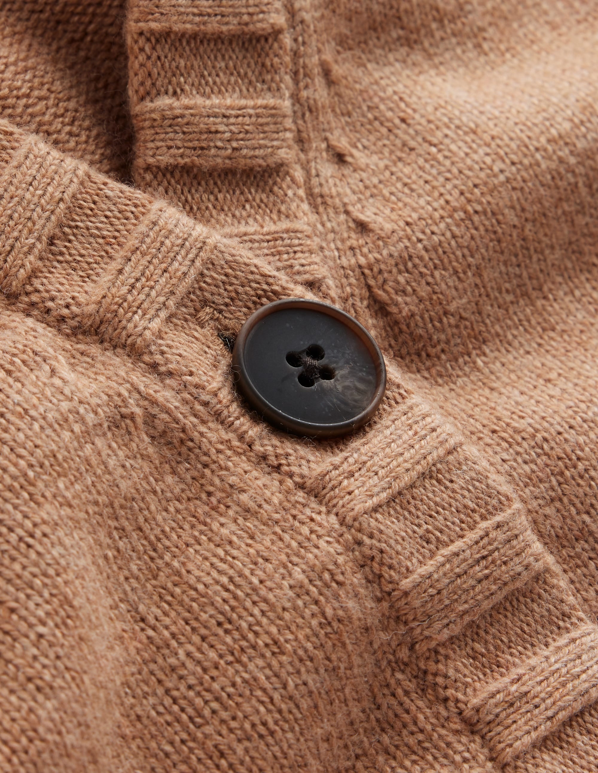 Zia Knitted Waistcoat-Camel Melange - Image 7