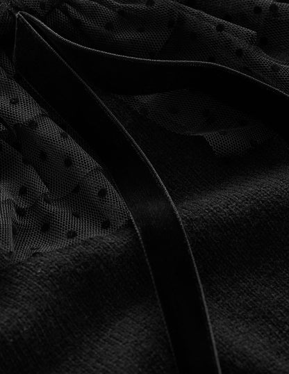 Tulle Party Jumper-Black-6