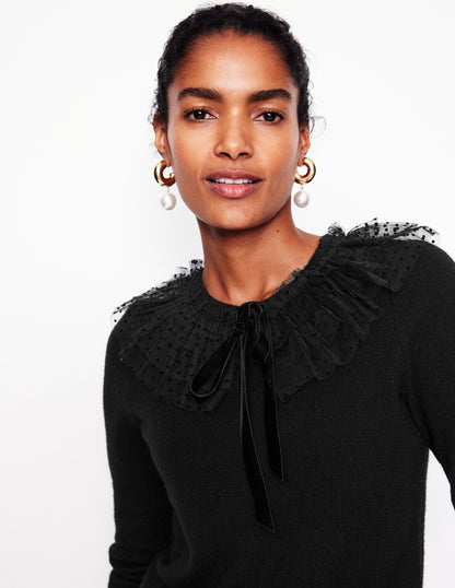 Tulle Party Jumper-Black-1