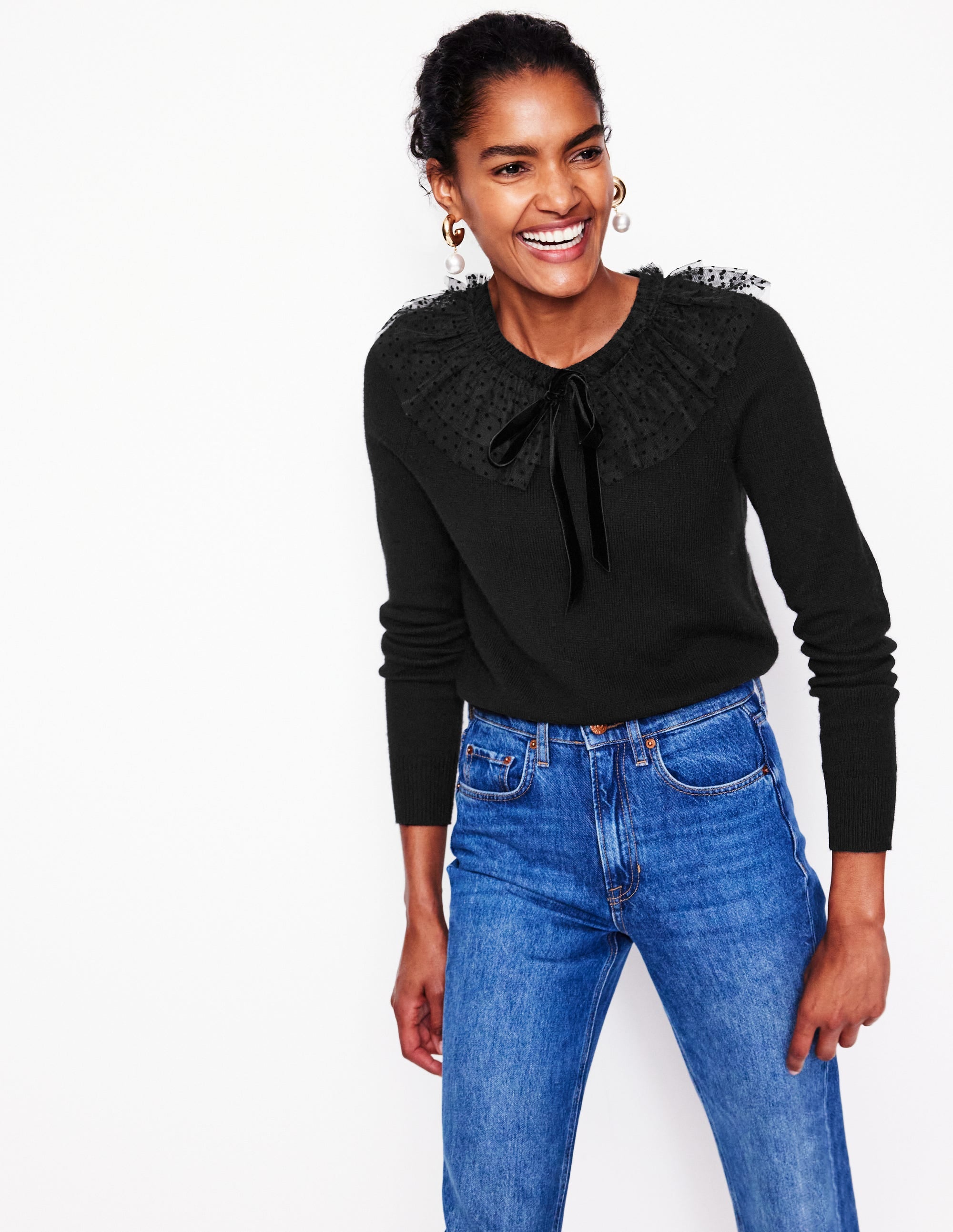 Tulle Party Jumper-Black - Image 2