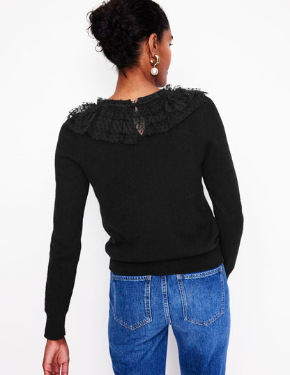 Tulle Party Jumper-Black-3