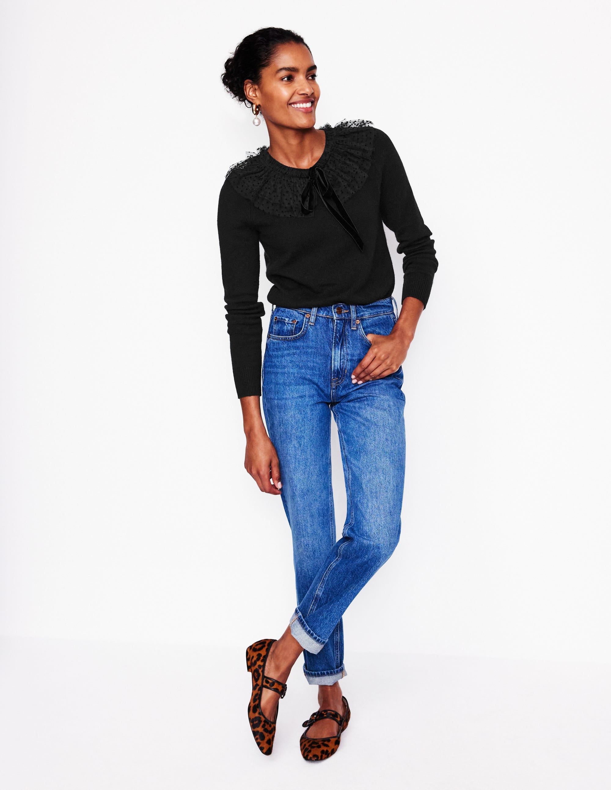 Tulle Party Jumper-Black - Image 4