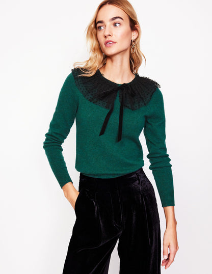 Tulle Party Jumper-Glade Green-4