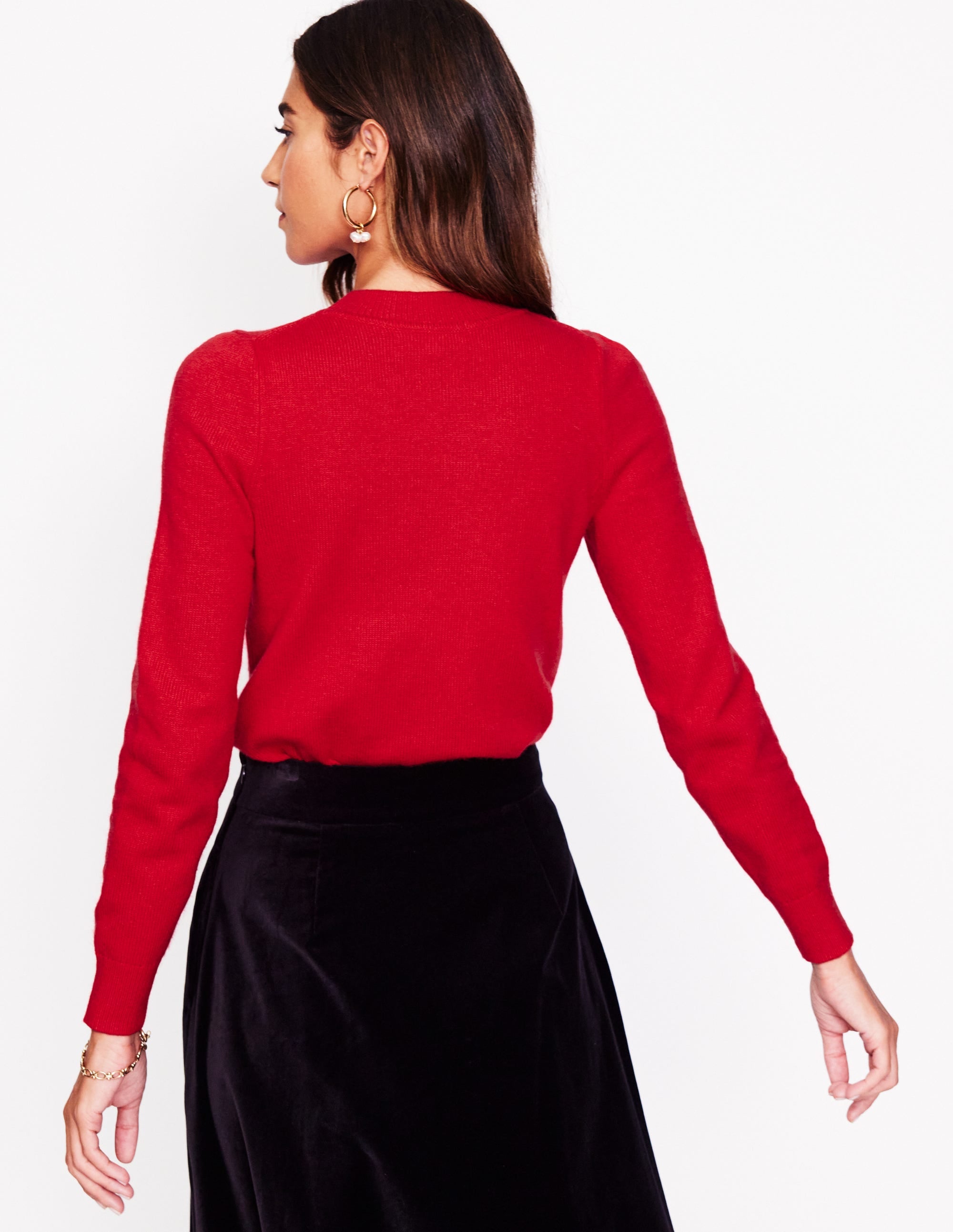Fenella Embellished Jumper-Rouge Red - Image 3