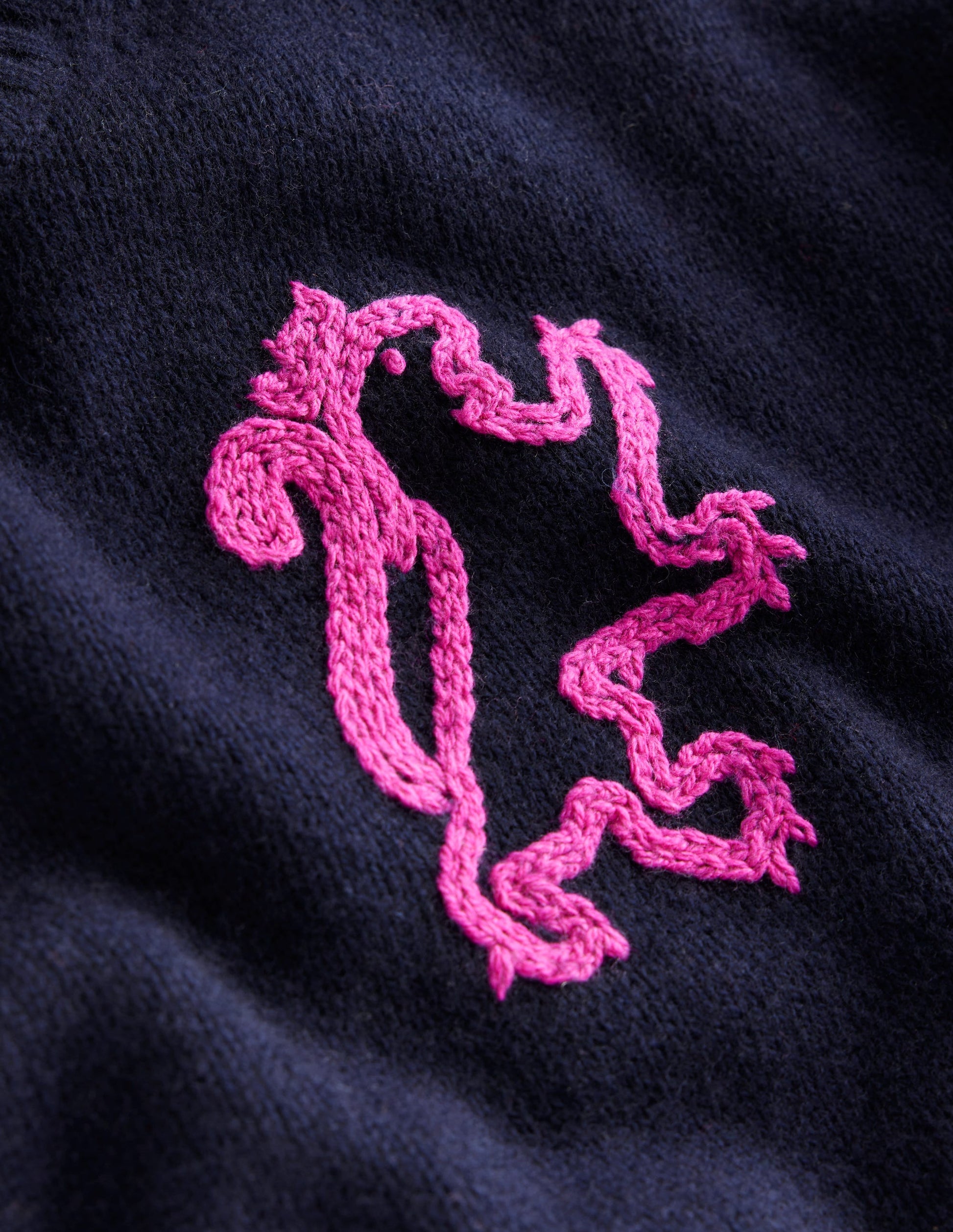 Natalie Embroidered Jumper-Navy, British Icons-7