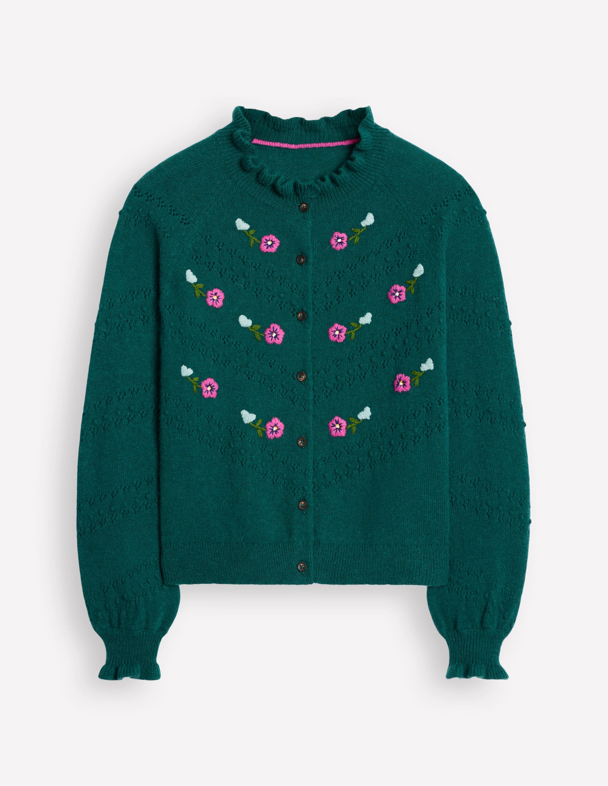 Fae Embroidered Cardigan-Glade Green - Image 5