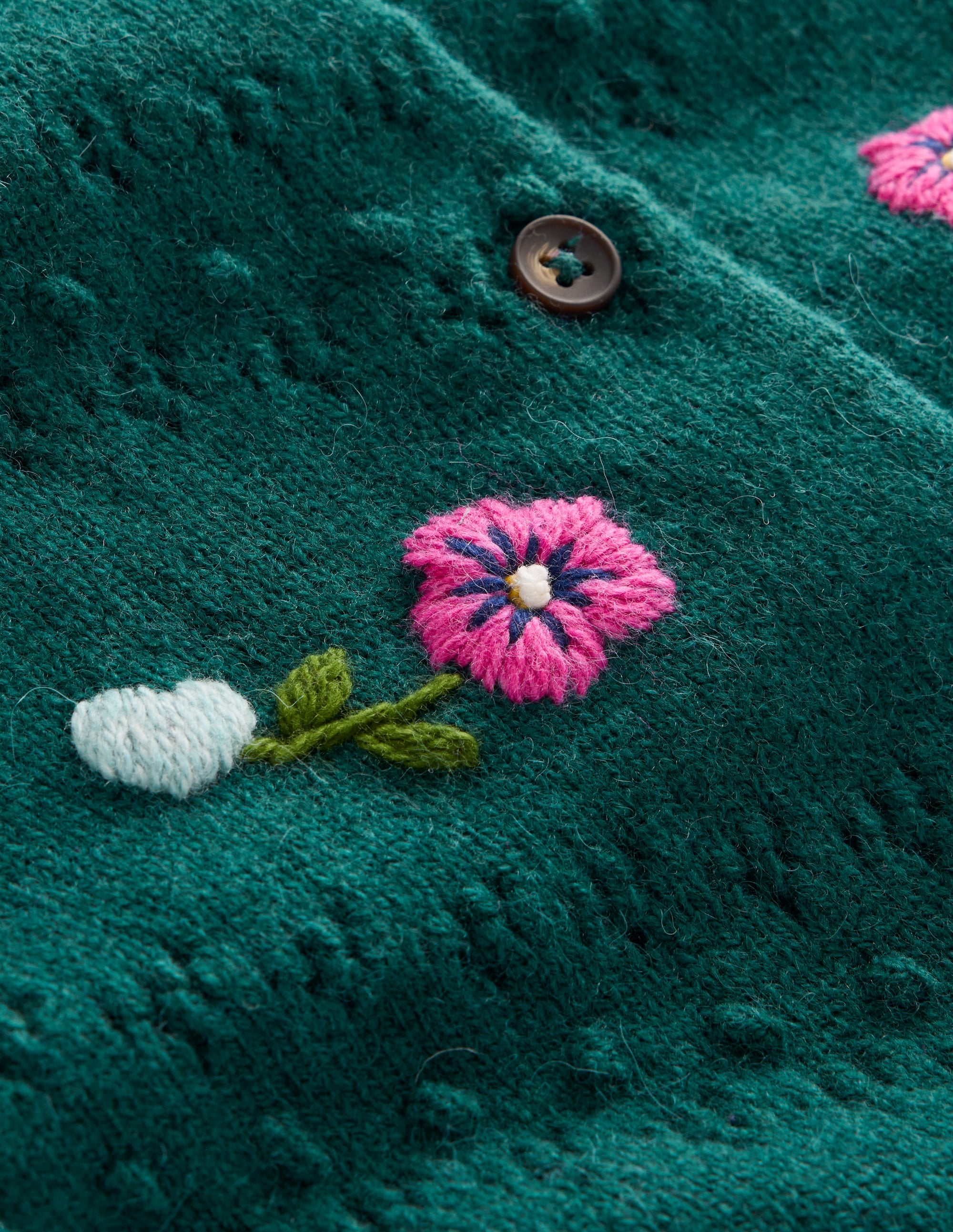 Fae Embroidered Cardigan-Glade Green - Image 6