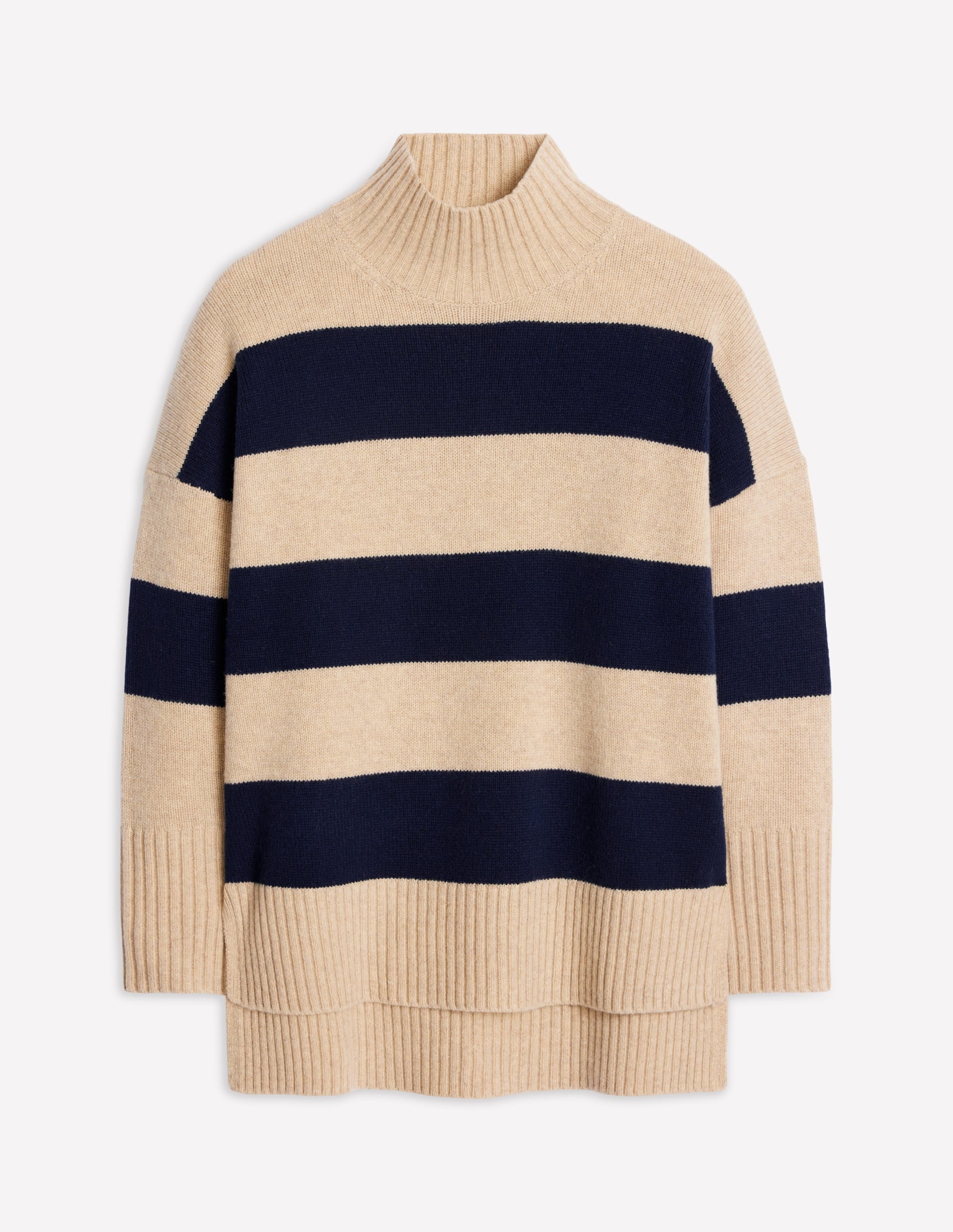 Jessica Oversized Jumper-Chinchilla Melange, Navy - Image 9