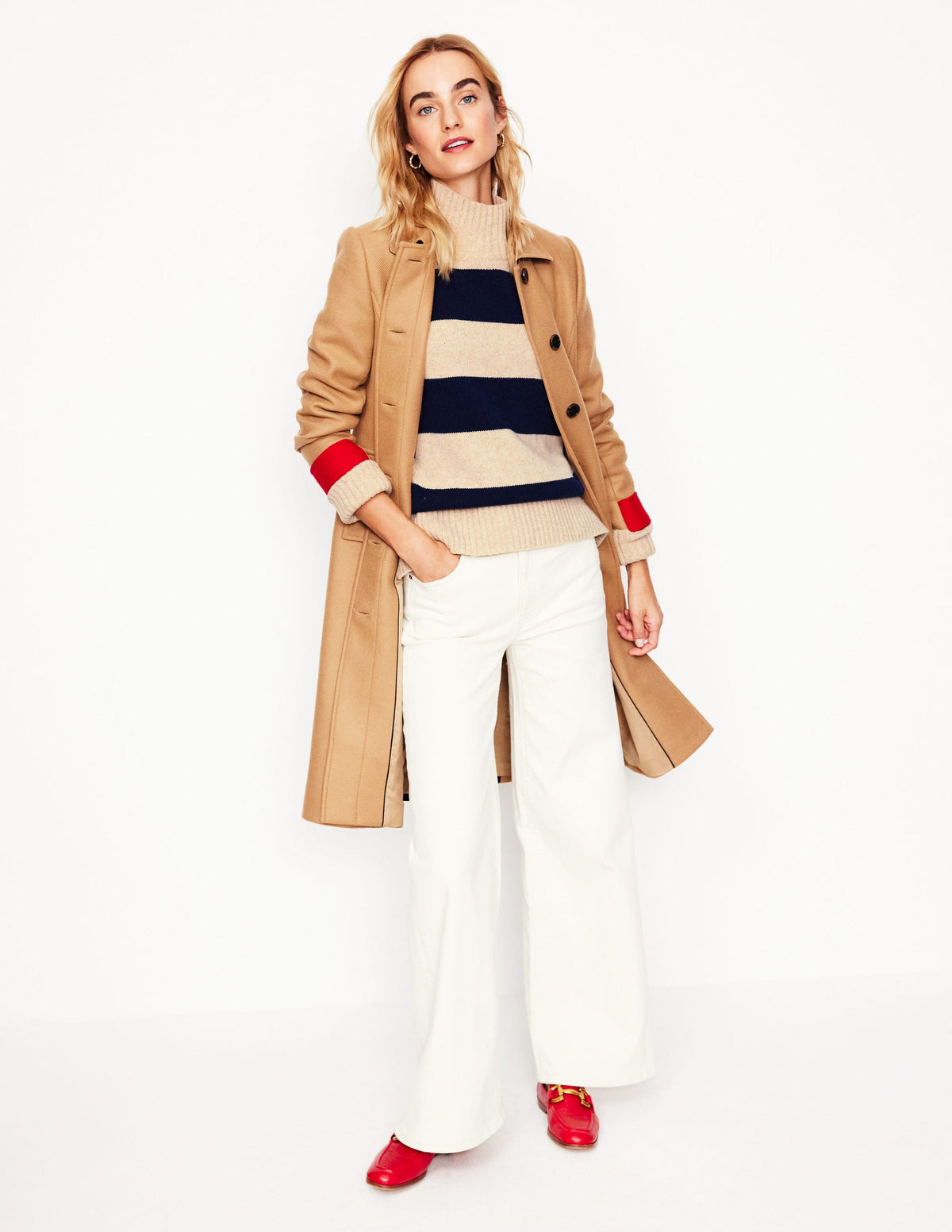Jessica Oversized Jumper-Chinchilla Melange, Navy - Image 5