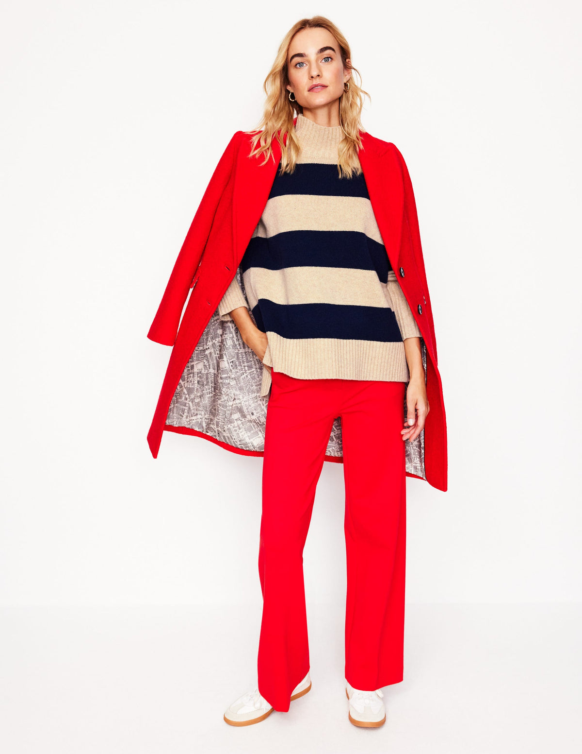 Jessica Oversized Jumper-Chinchilla Melange, Navy - Image 6