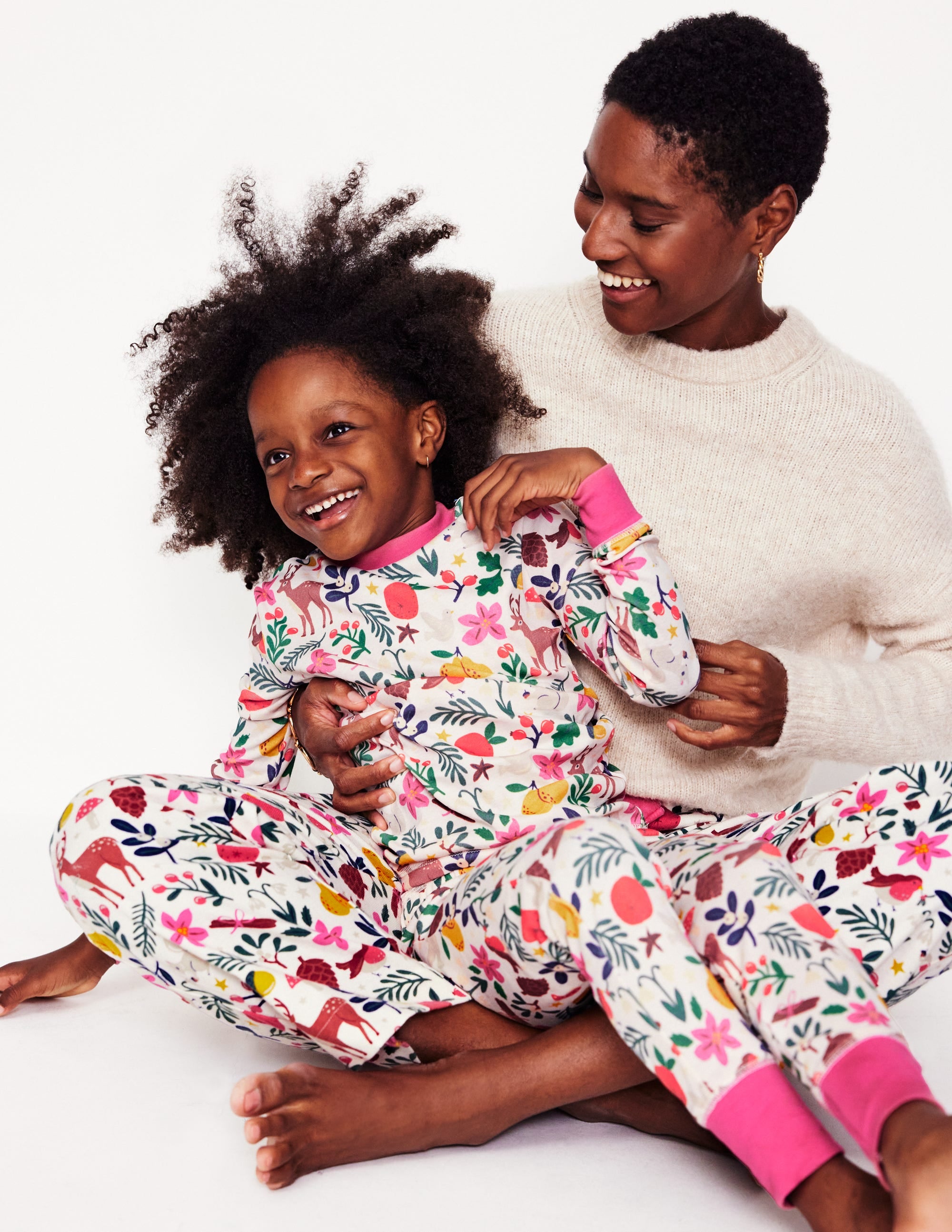 Brushed Cotton Pyjama Trouser-Woodland, Multi - Image 5