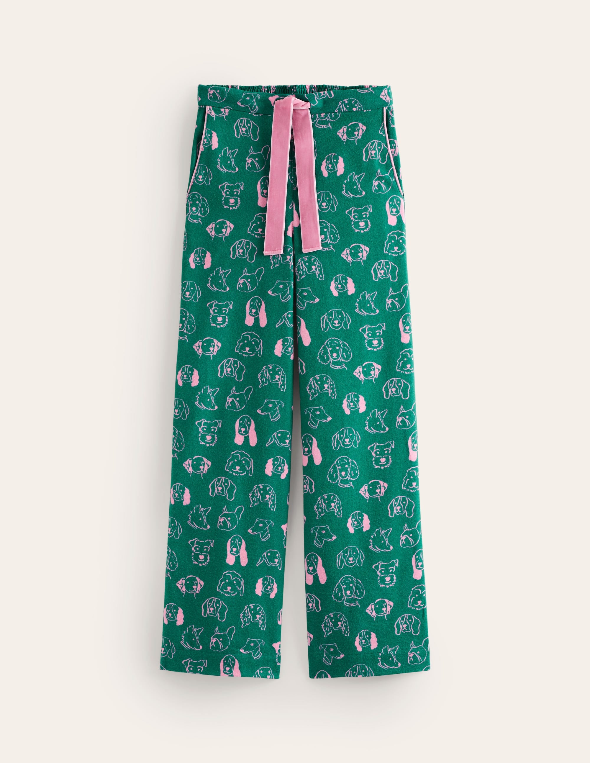 Brushed Cotton Pyjama Trouser-Malachite, Dogs - Image 5
