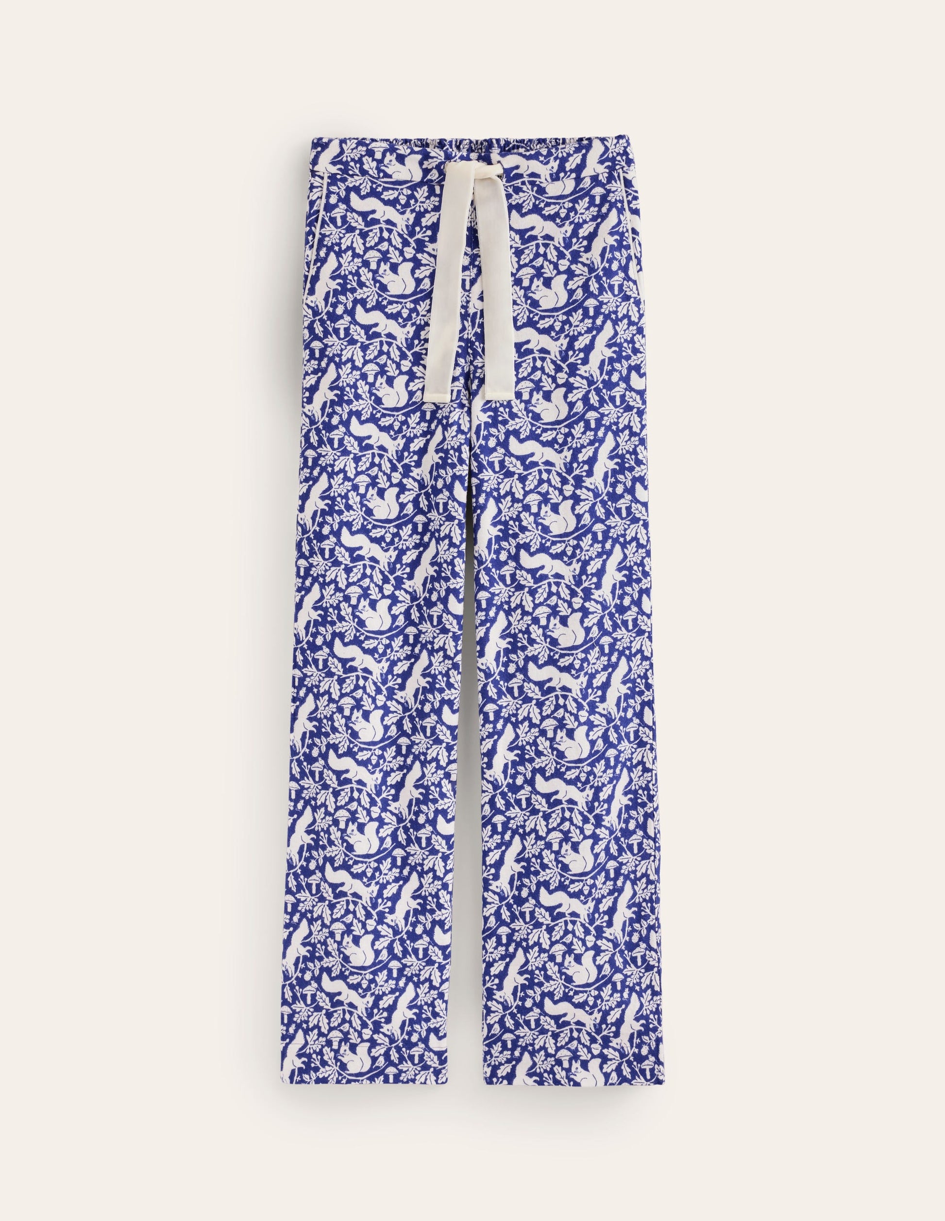 Brushed Cotton Pyjama Trouser-Blue, Woodland Squirrel-7