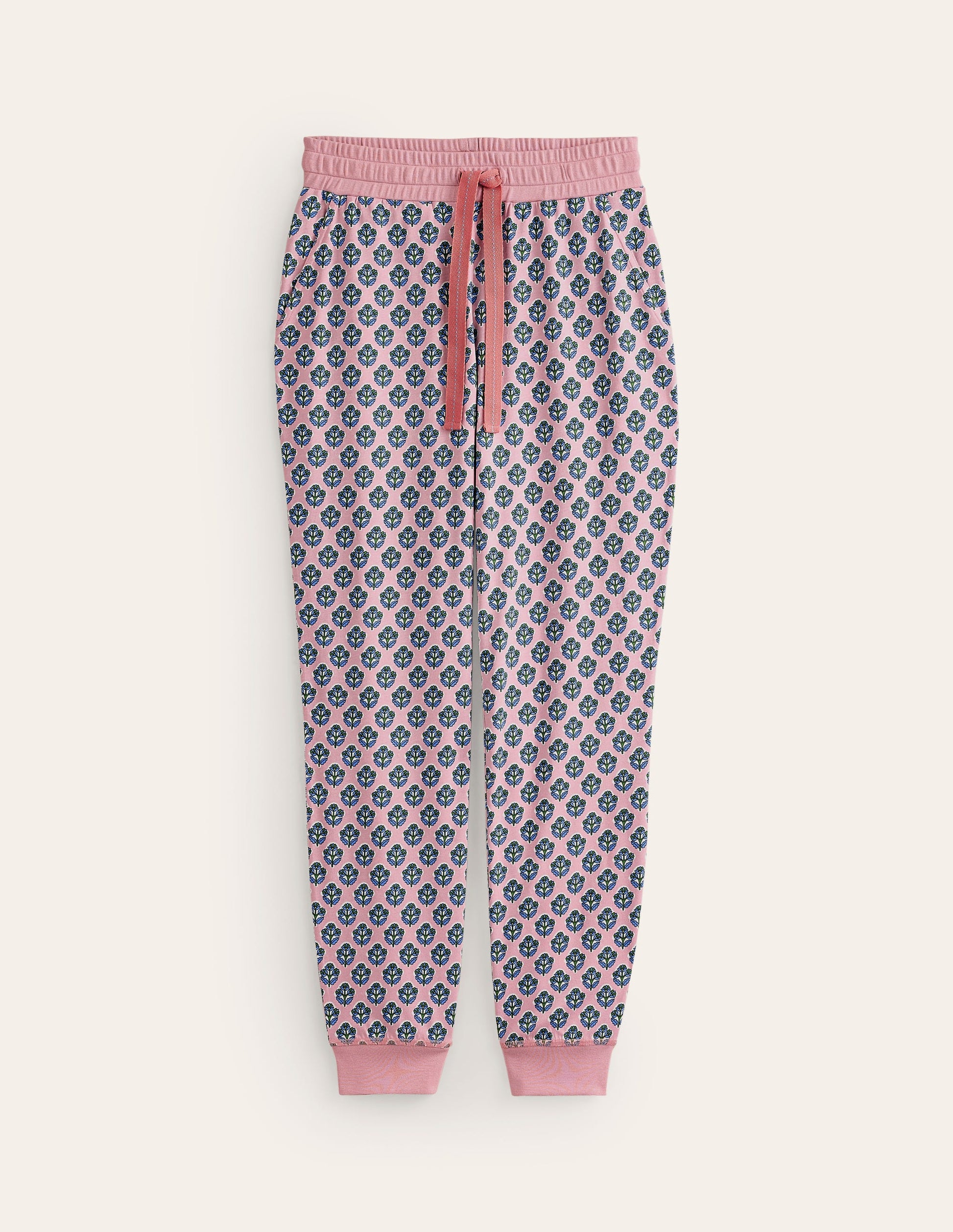 Jersey Pyjama Bottoms-Quartz, Pome Stamp-5