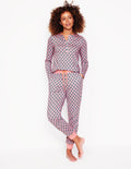 Jersey Pyjama Bottoms-Quartz, Pome Stamp