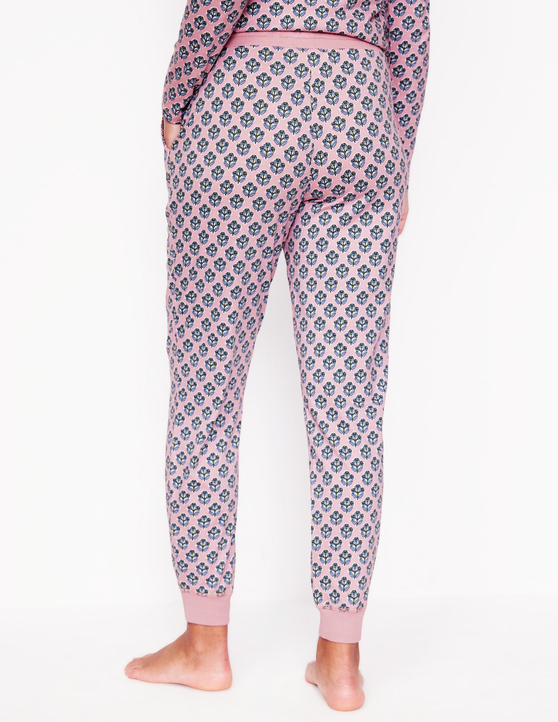 Jersey Pyjama Bottoms-Quartz, Pome Stamp-3