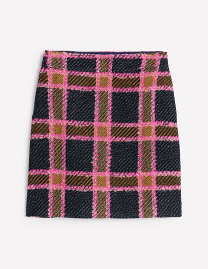 Estella Check Skirt-Pink and Navy Check-6
