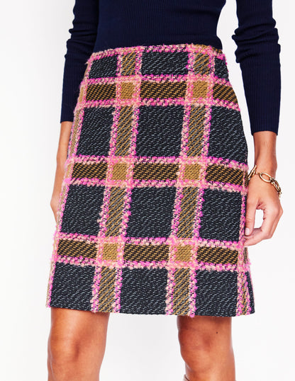 Estella Check Skirt-Pink and Navy Check-4