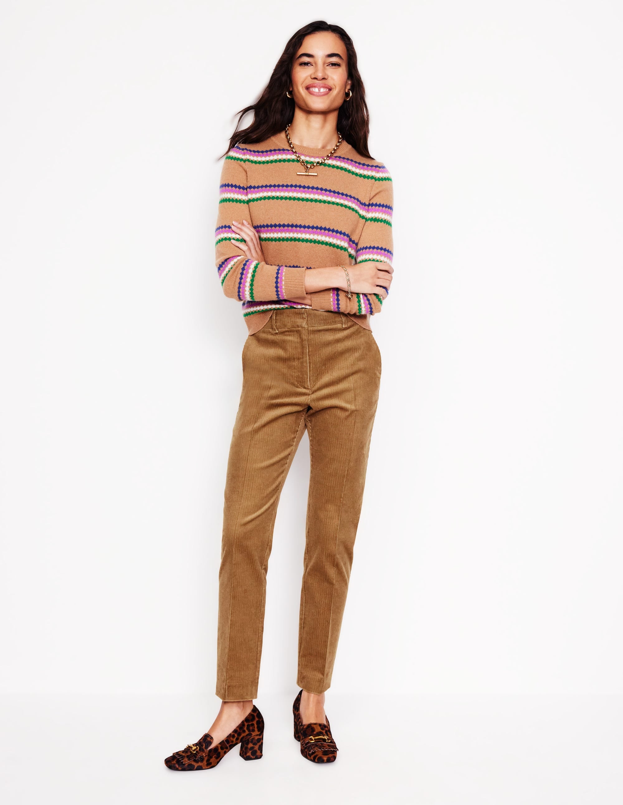 Kew Cord Trousers-Camel - Image 1