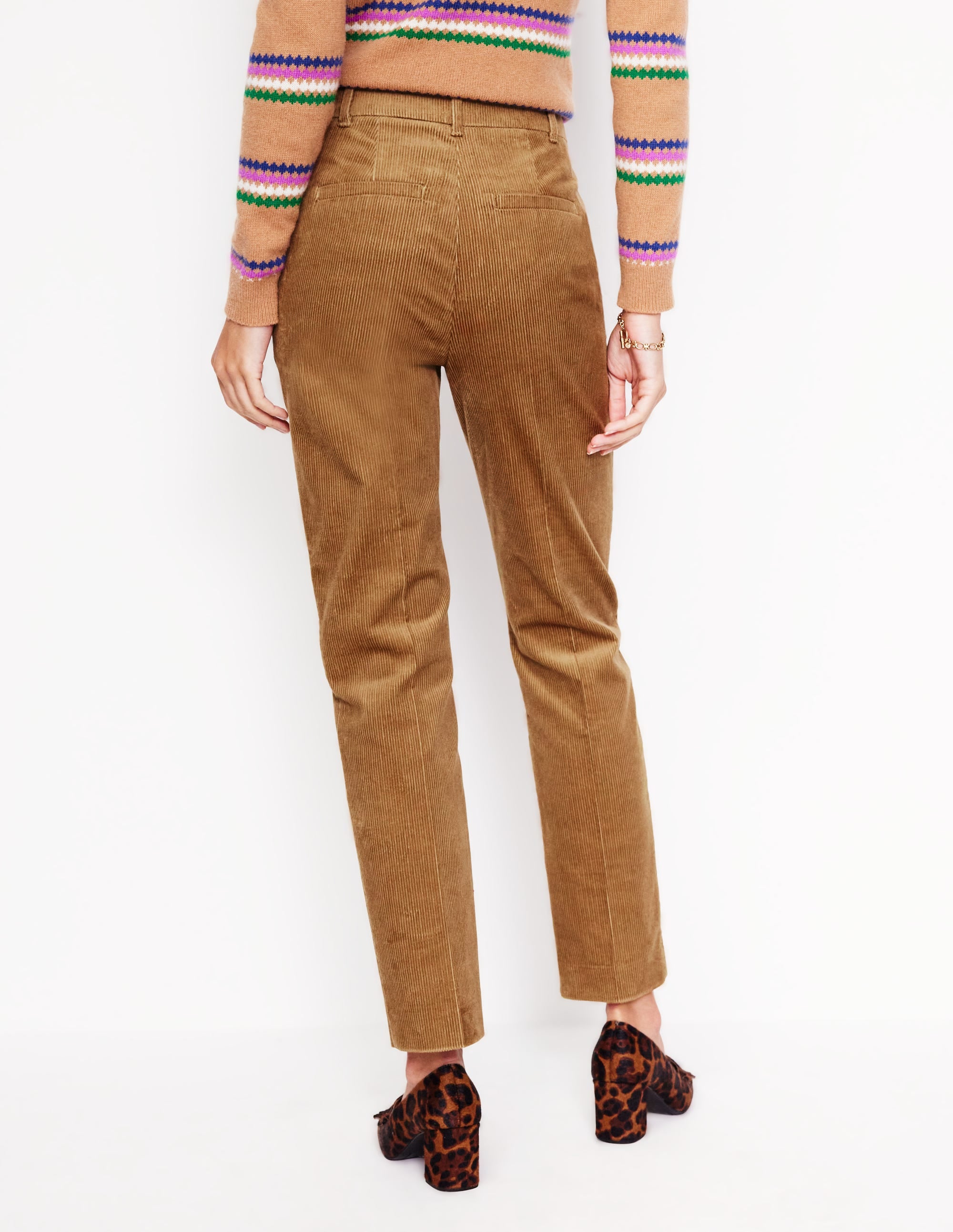 Kew Cord Trousers-Camel - Image 3