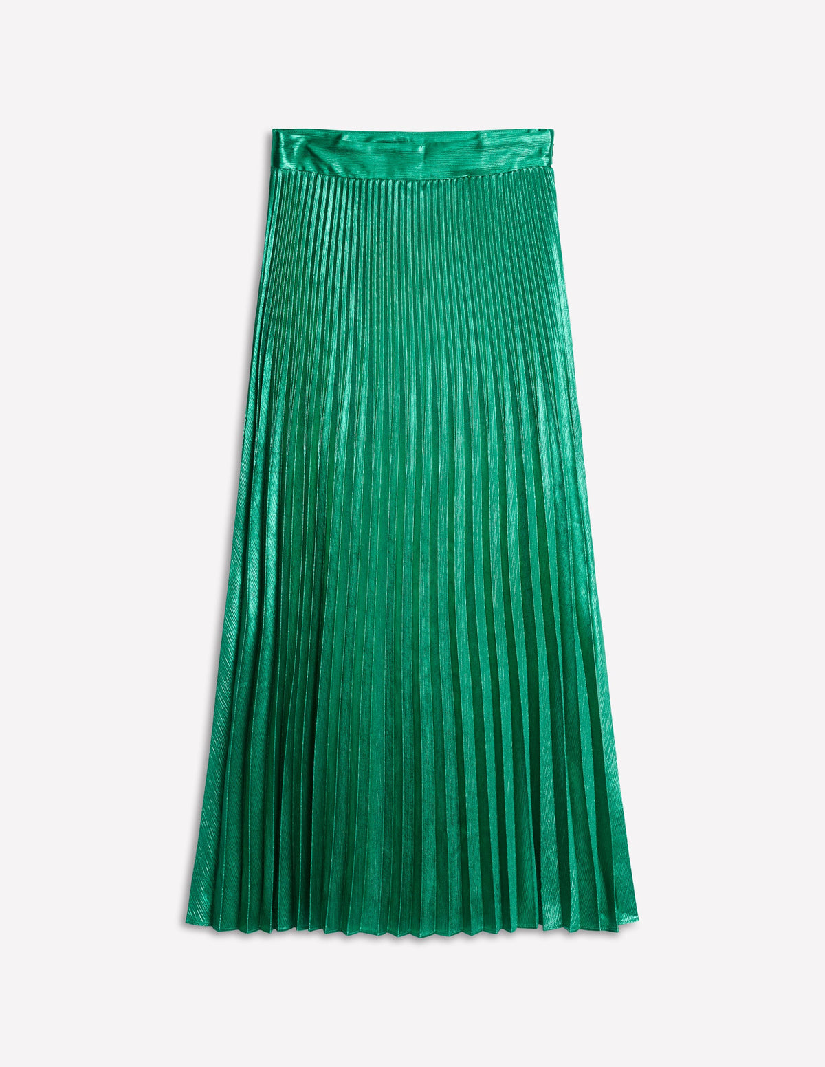 Camilla Metallic Midi Skirt-Malachite - Image 6