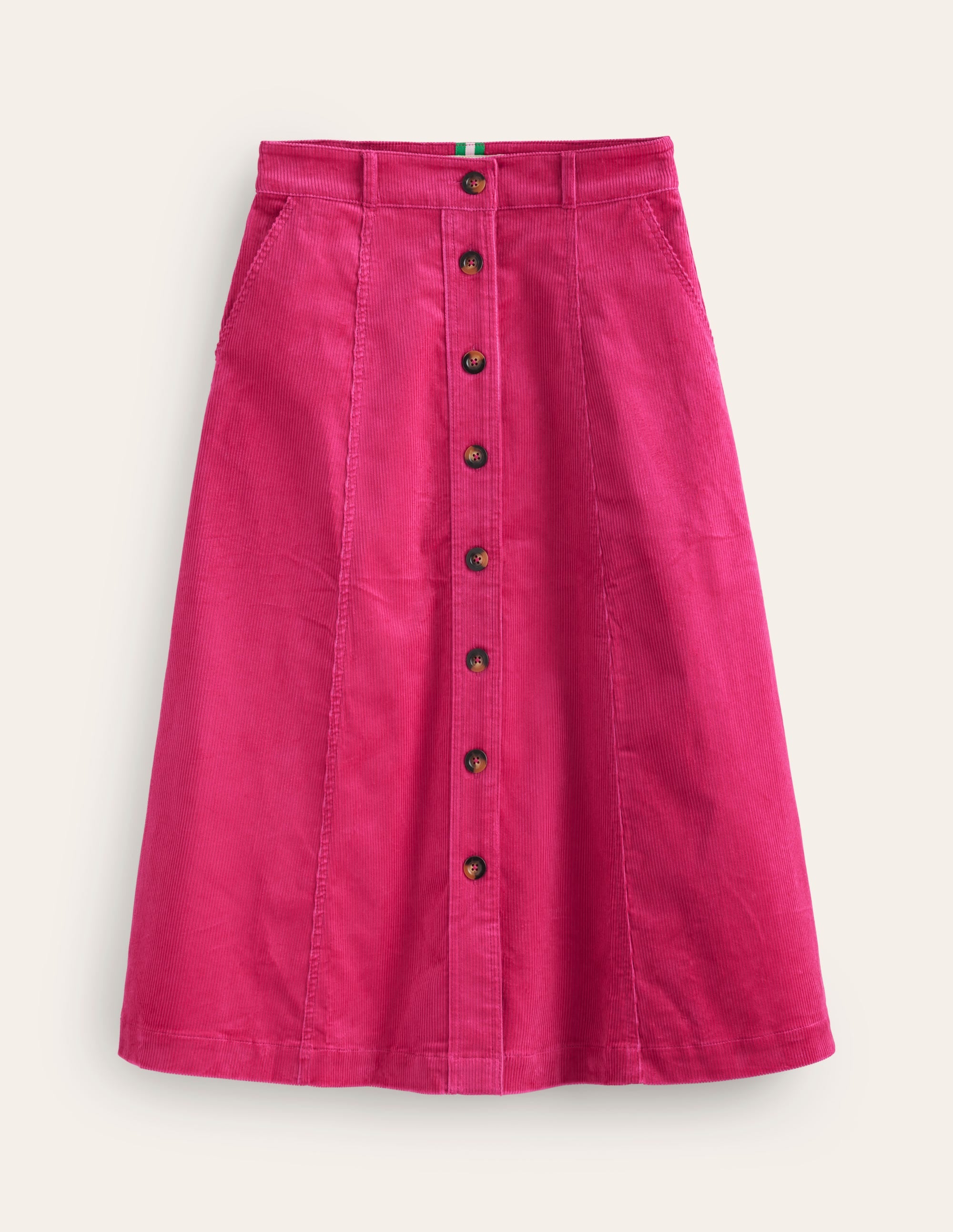 Petra Cord Midi Skirt-Cherry Jam - Image 5