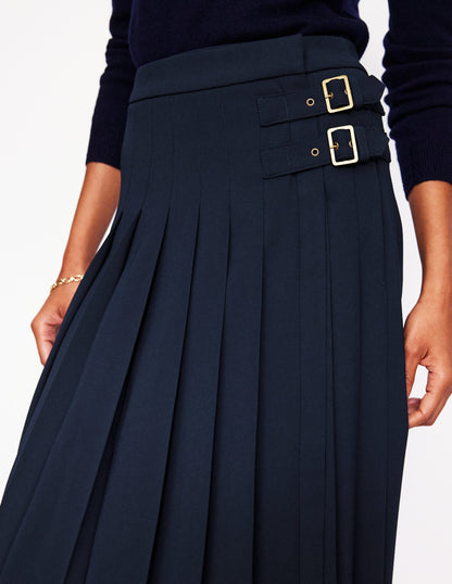 Josephine Midi Kilt-Navy-2