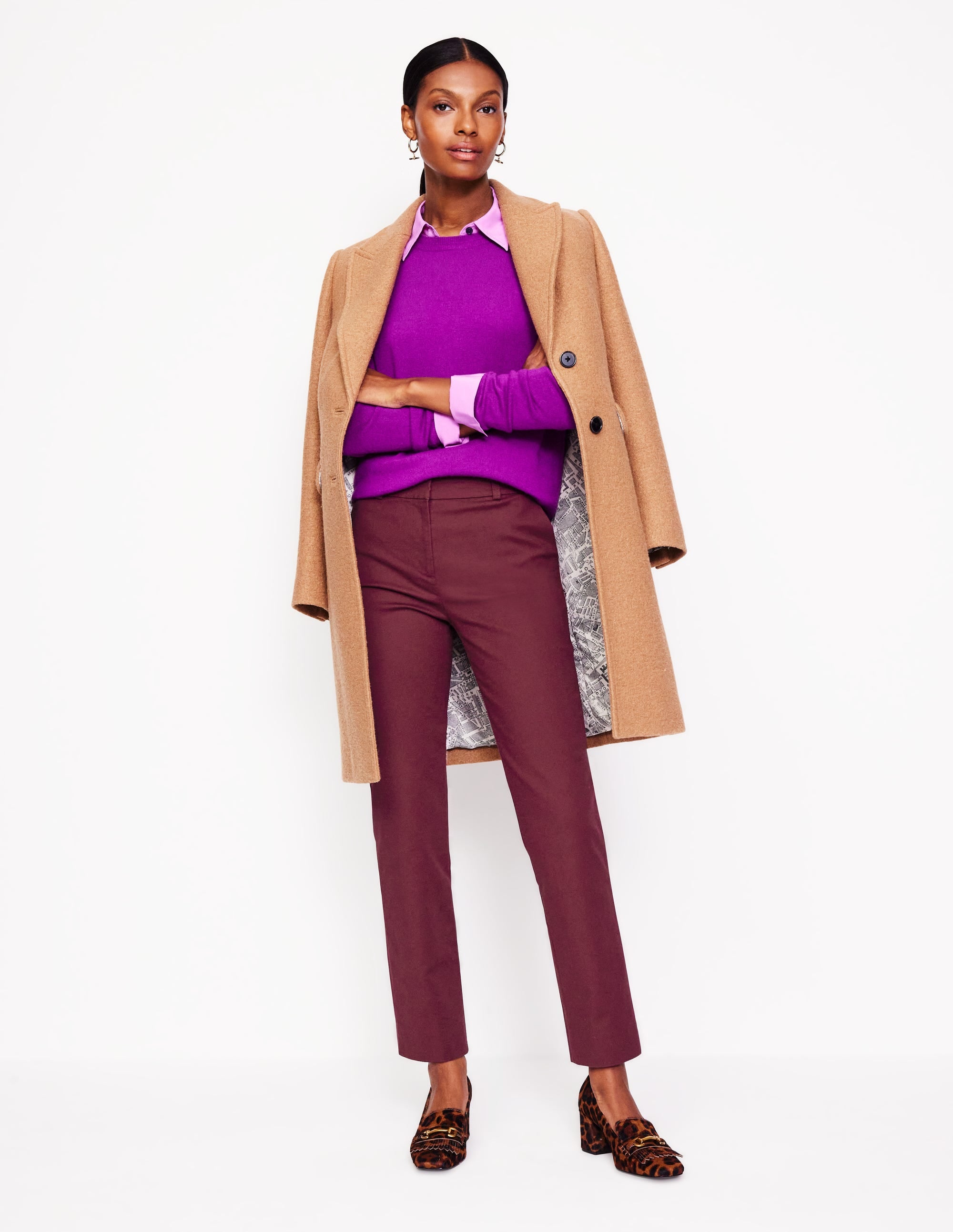 Richmond 7/8 Trousers-Deep Wisteria - Image 1