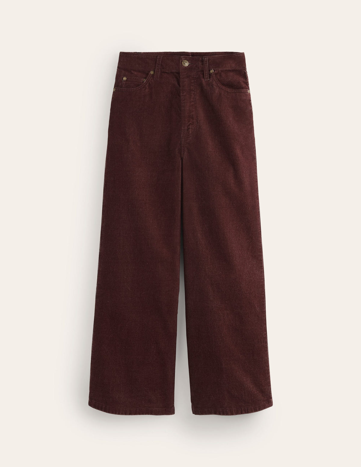 5 Pocket Cord Crop Jeans-Chestnut - Image 5
