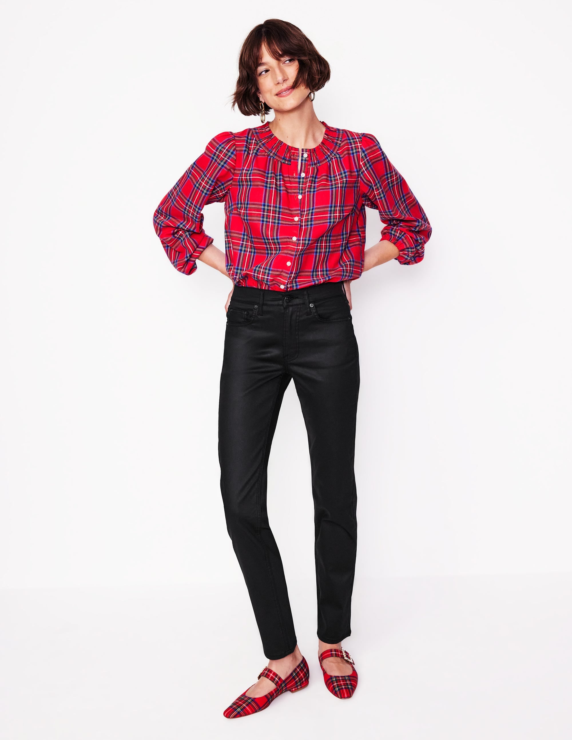 Girlfriend Jeans-Black Coated - Image 1