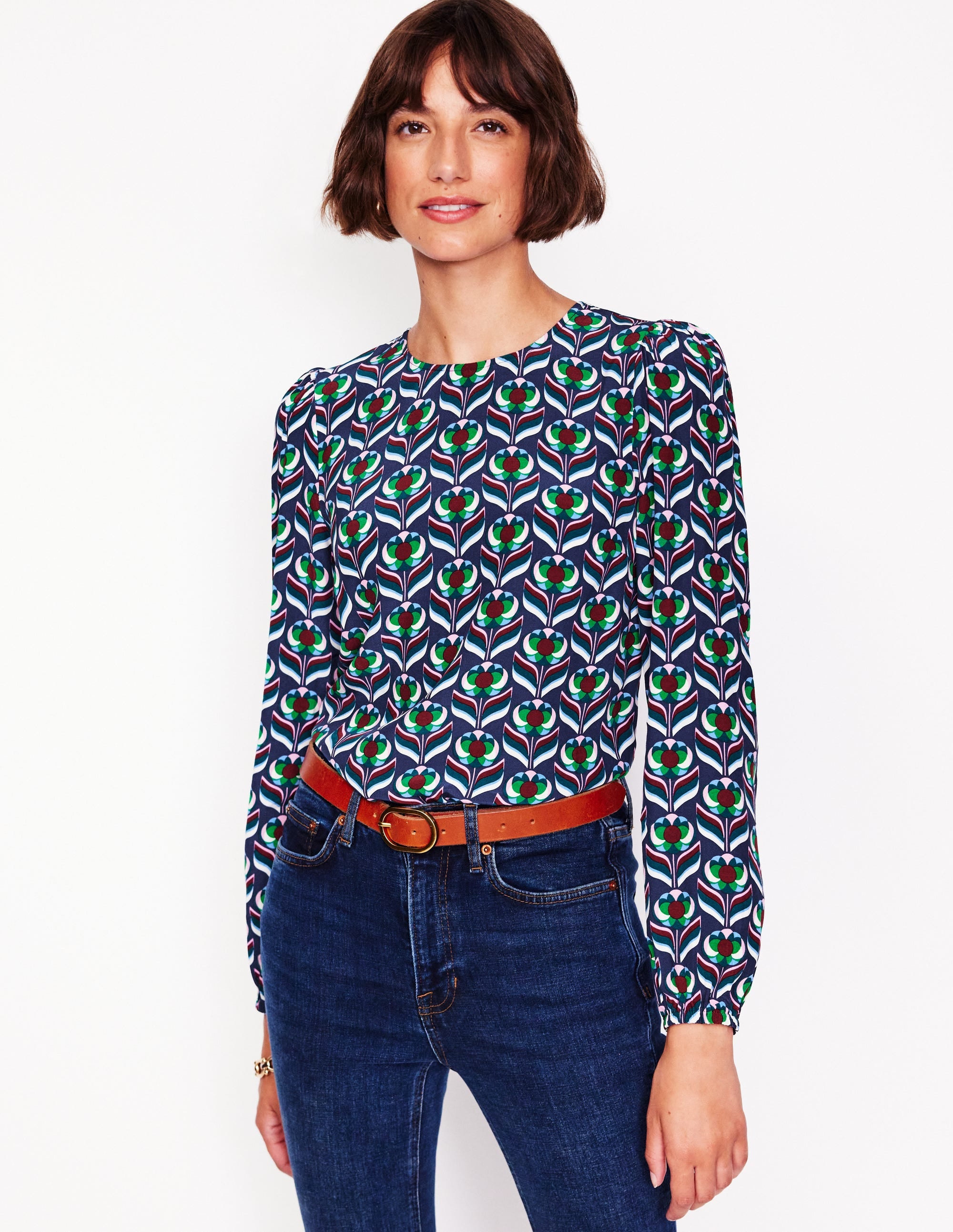 Easy Printed Top-Kingfisher Blue, Blossom Stamp - Image 4