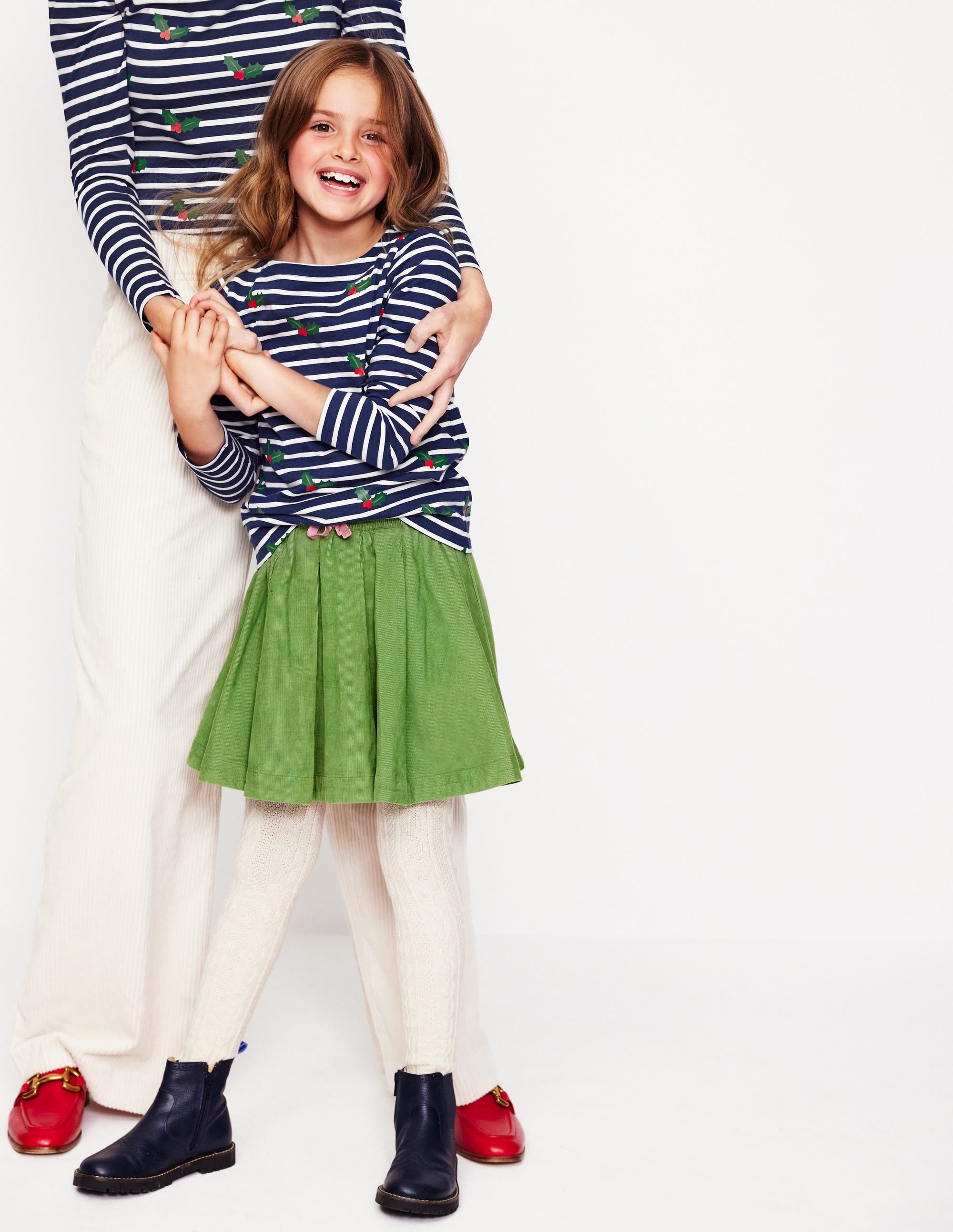 Ella Long Sleeve Breton-Navy, Holly Stripe - Image 6