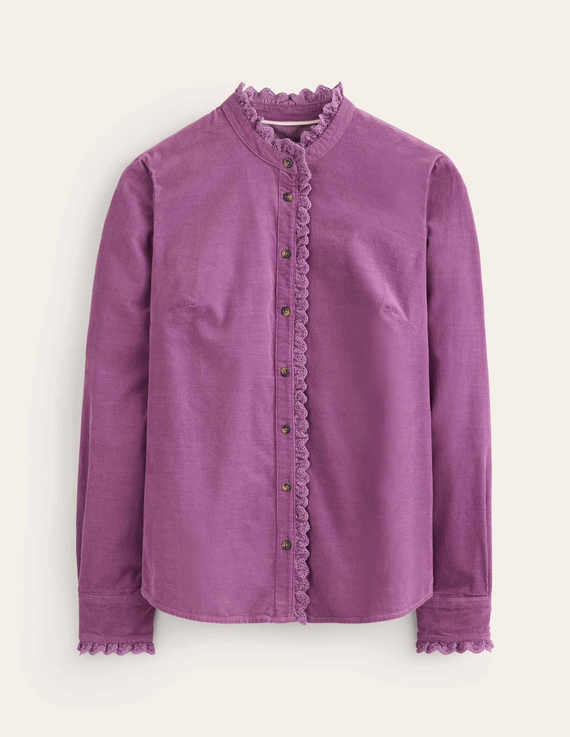 Phoebe Cord Shirt-Bramble Purple - Image 5