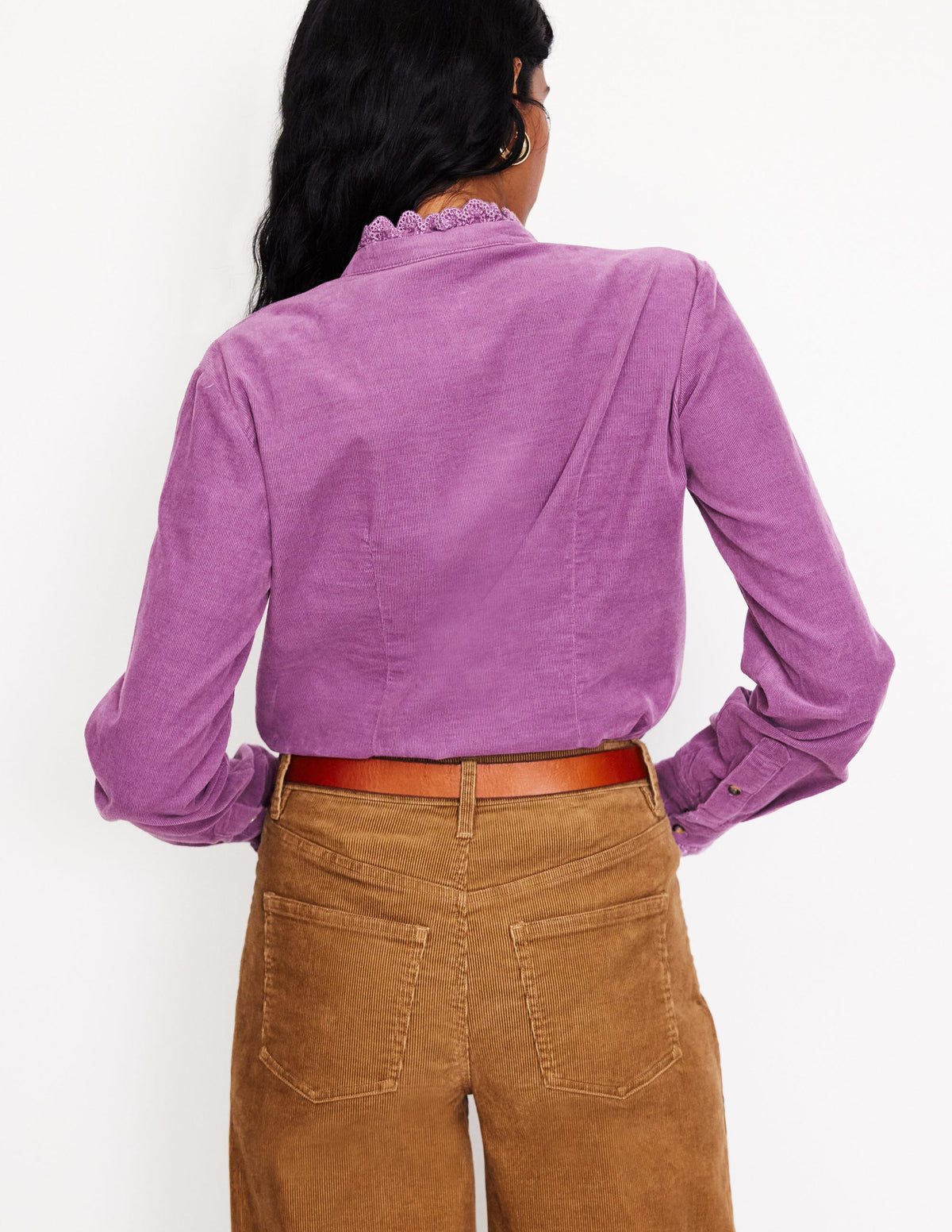 Phoebe Cord Shirt-Bramble Purple-3