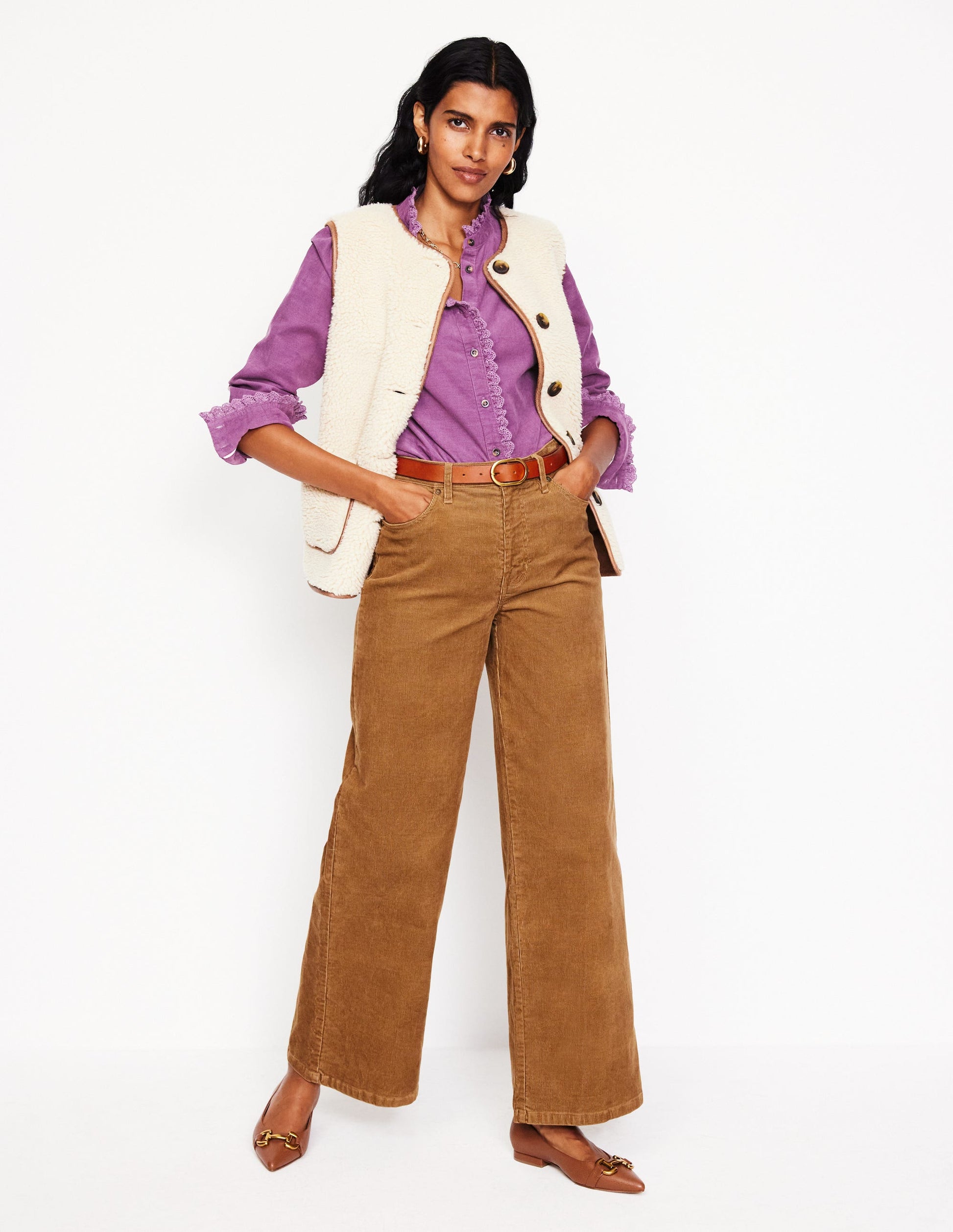 Phoebe Cord Shirt-Bramble Purple-4
