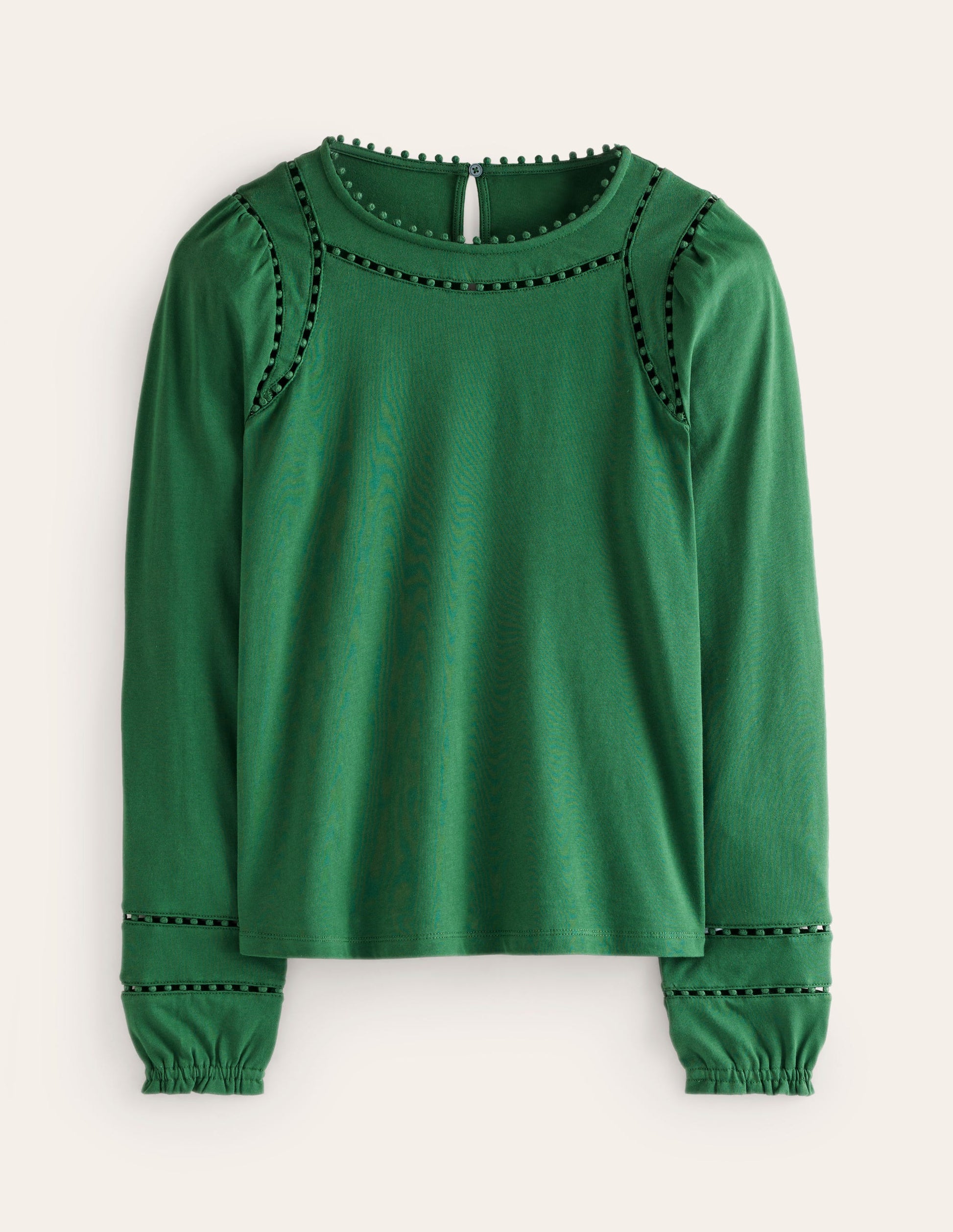 Mila Long Sleeve Top-Pine-5