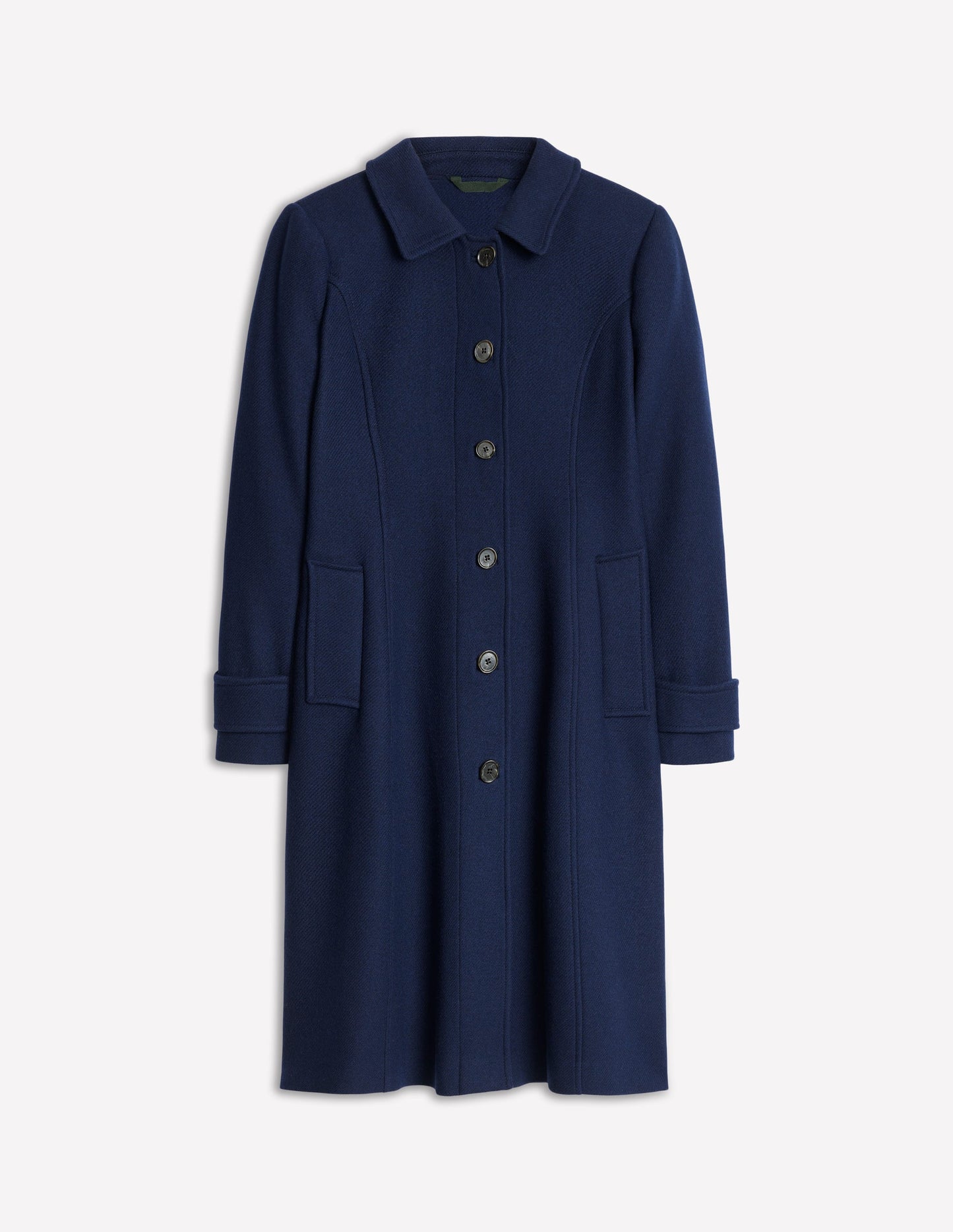 Durham Wool Blend Coat-Navy