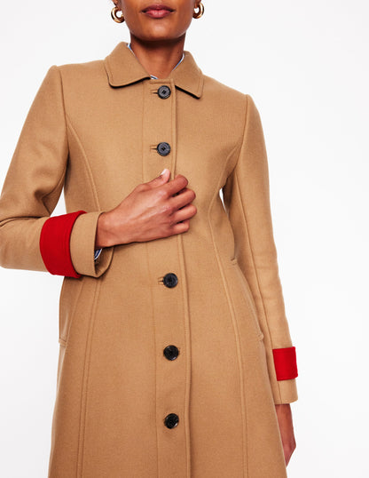 Durham Wool Blend Coat-Colourblock Camel-4
