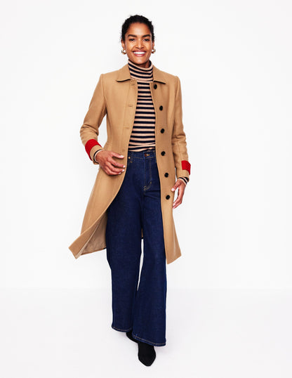 Durham Wool Blend Coat-Colourblock Camel-6