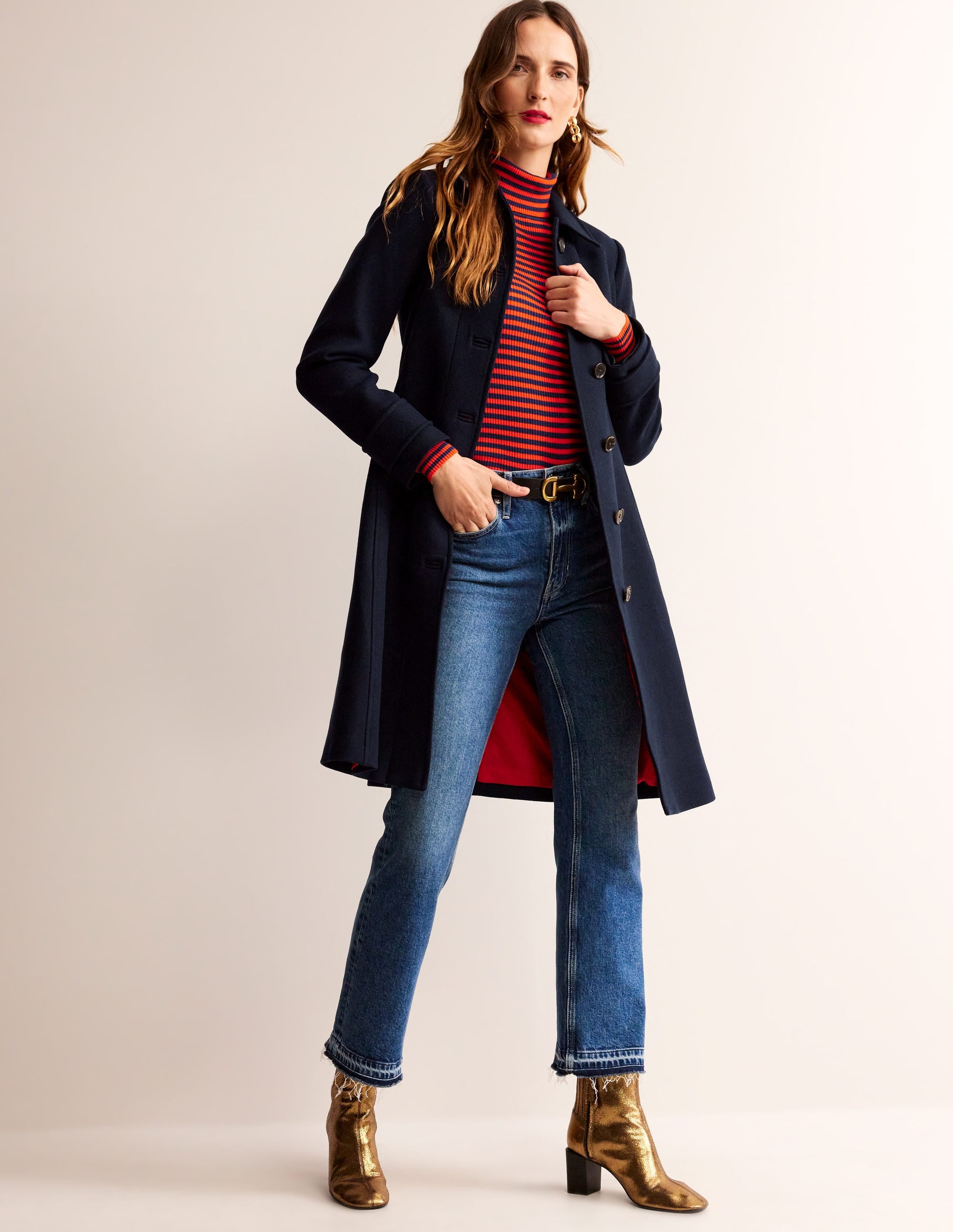 Durham Wool Blend Coat-Navy - Image 4