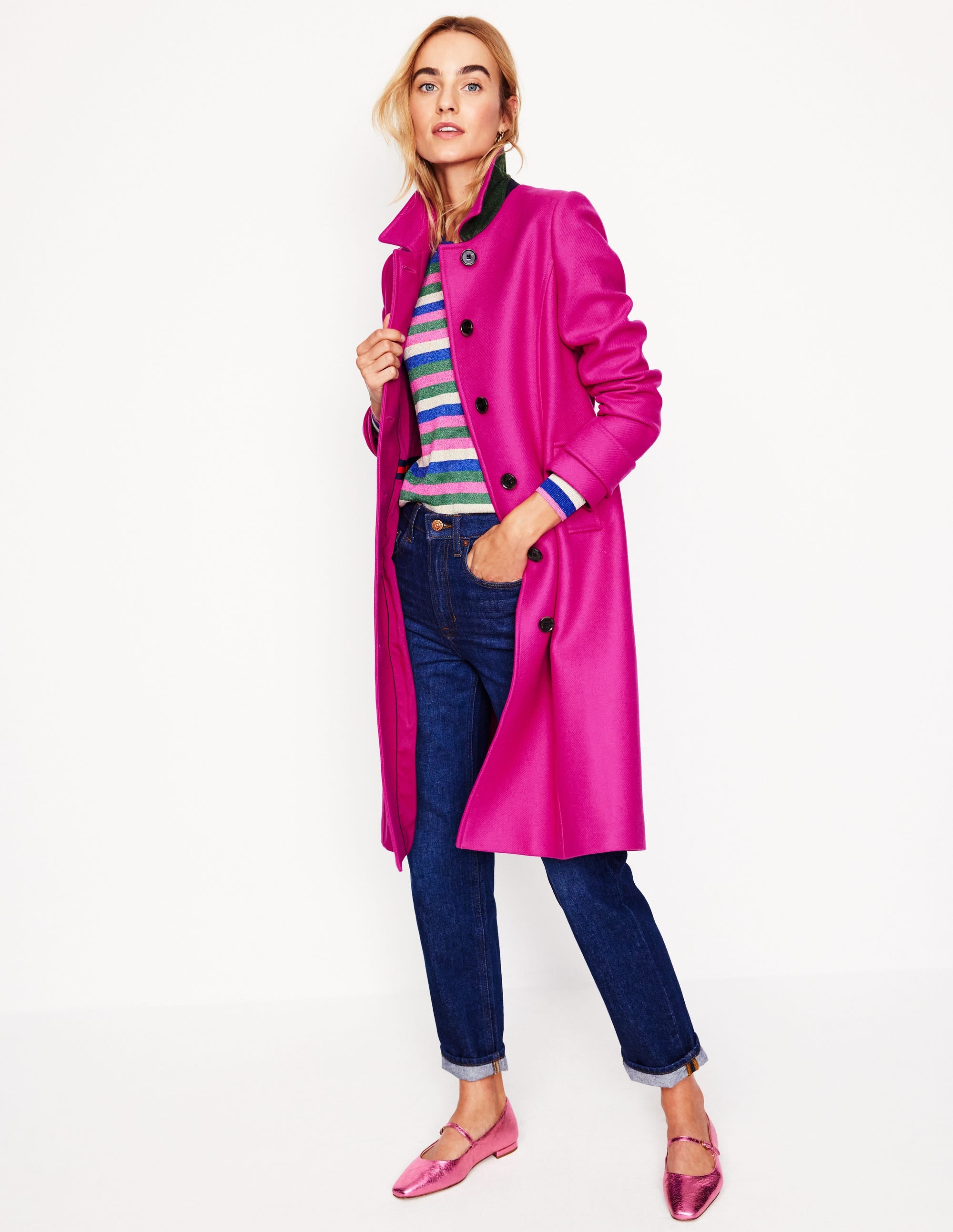 Durham Wool Blend Coat-Cherry Jam - Image 1