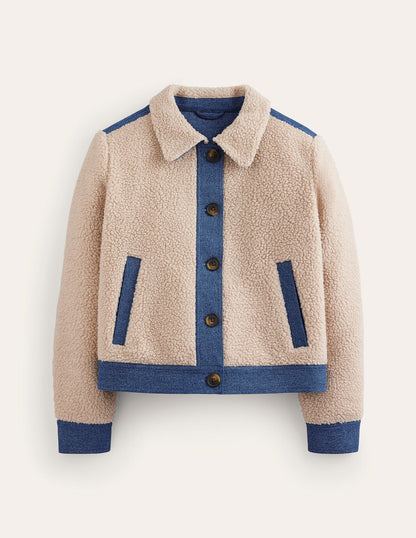 Borg Mix Jacket-Rope, Mid Vintage-5