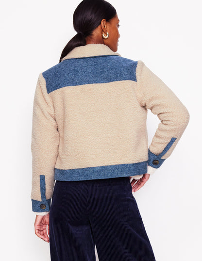 Borg Mix Jacket-Rope, Mid Vintage-3