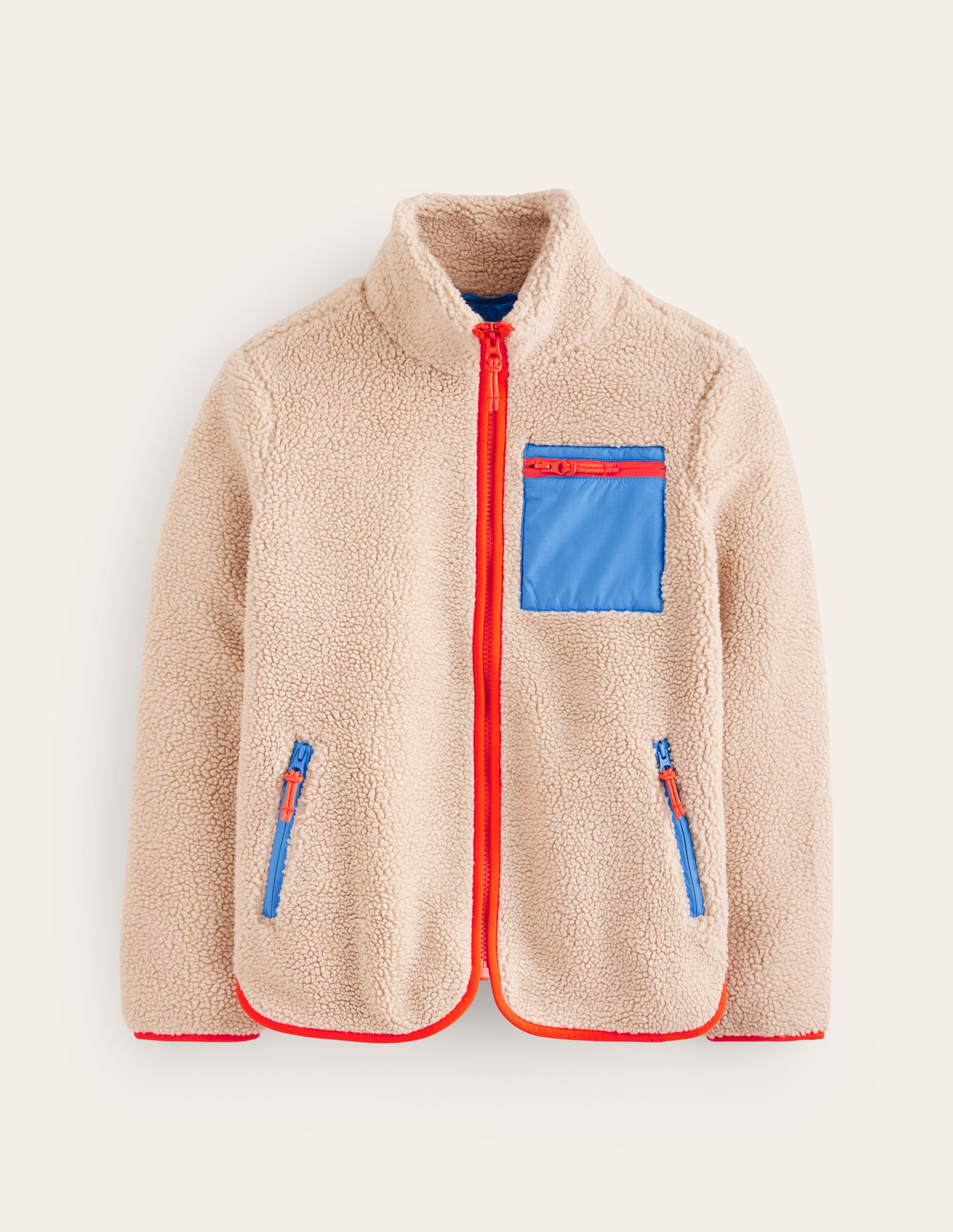 Truro Borg Fleece Jacket-Neutral-6